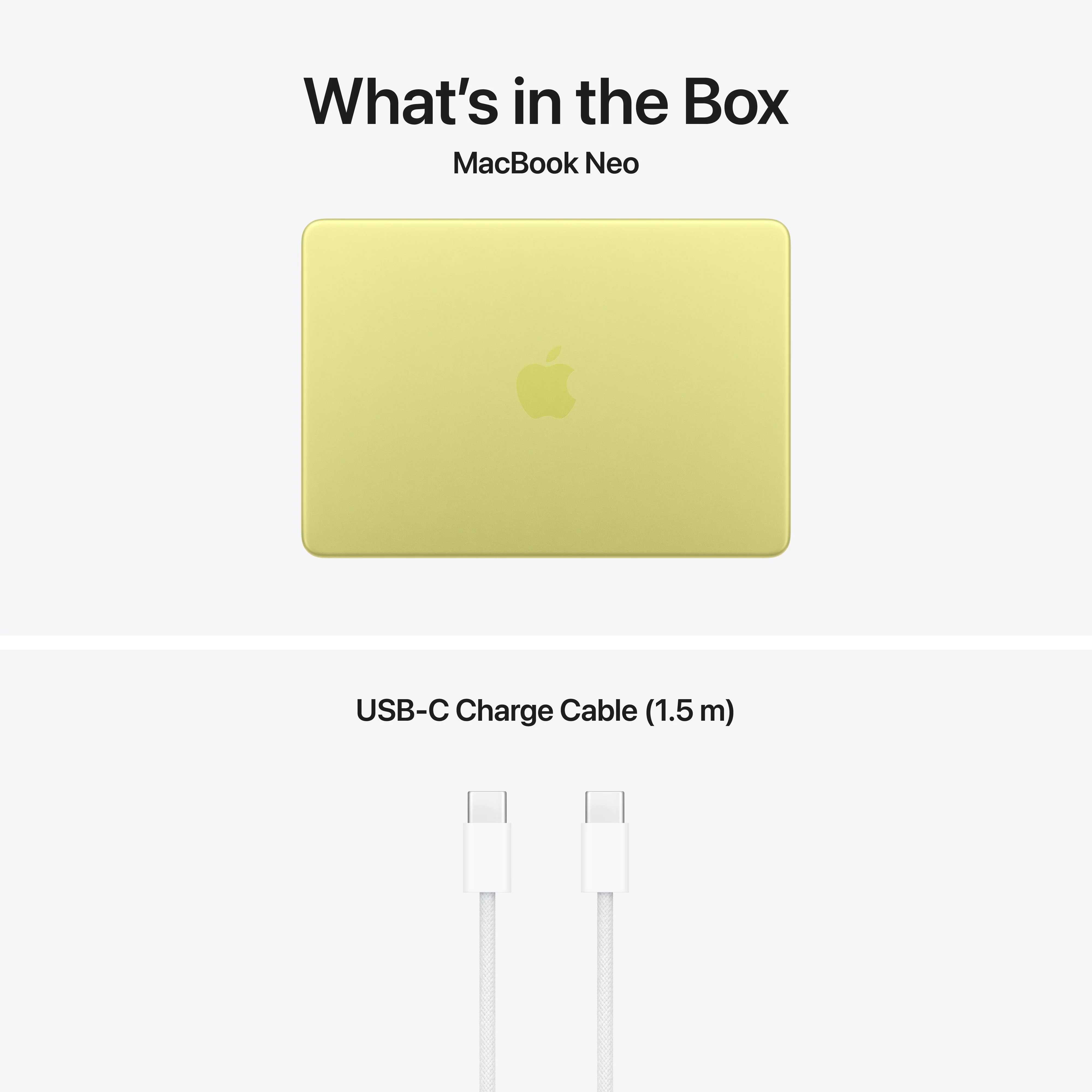 MacBook Neo de 13 polegadas: Processador A16 Pro da Apple com CPU 6‑Core e GPU 5‑Core, Magic Keyboard, 256 GB SSD - Cítrico - Image 10