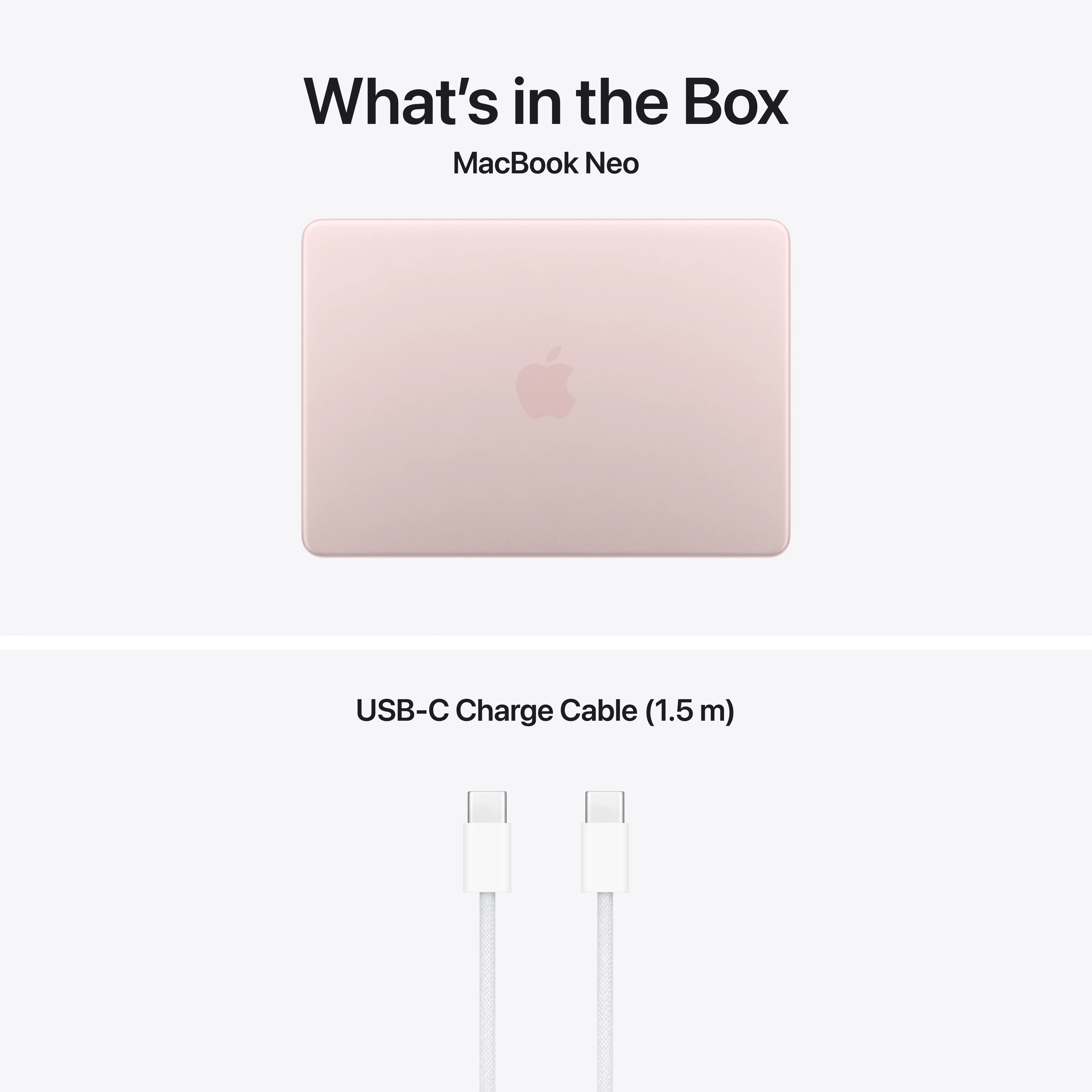 MacBook Neo de 13 polegadas: Processador A16 Pro da Apple com CPU 6‑Core e GPU 5‑Core, Magic Keyboard com Touch ID, 512 GB SSD - Rosado - Image 10