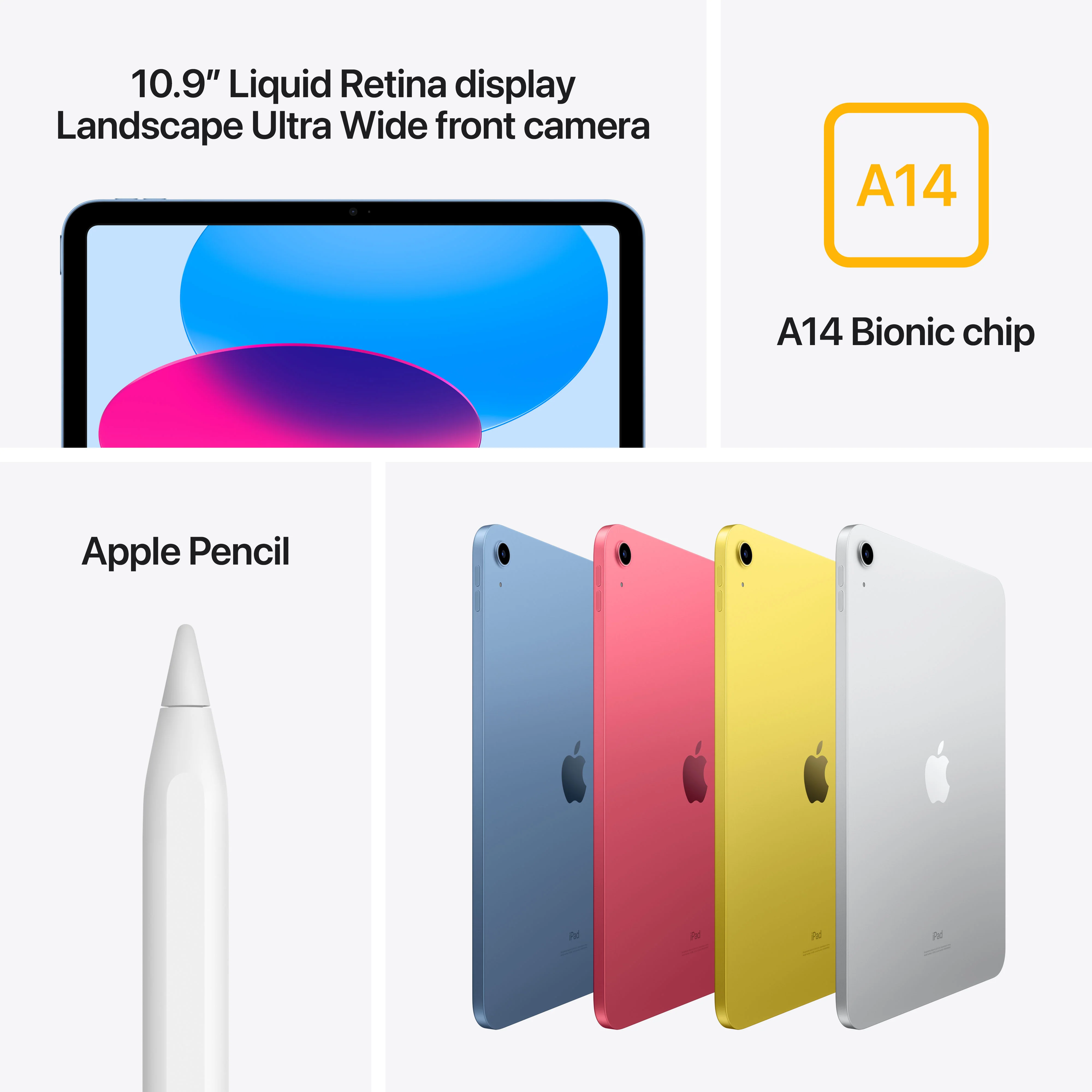 iPad de 10,9 polegadas Wi-Fi 64 GB - Amarelo (10.ª geração) - Image 6