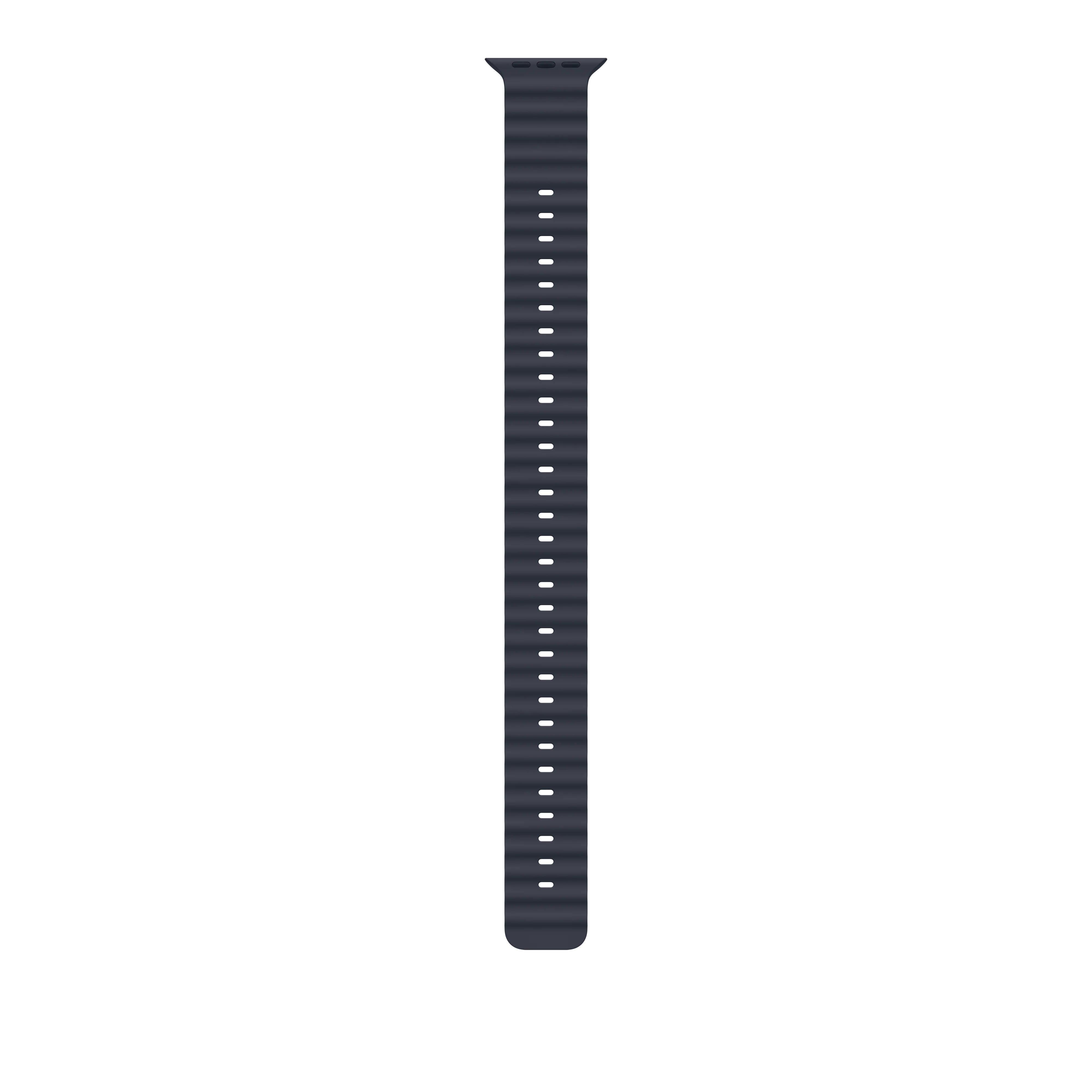 Extensão para Bracelete Ocean azul navy de 49 mm - Titânio natural