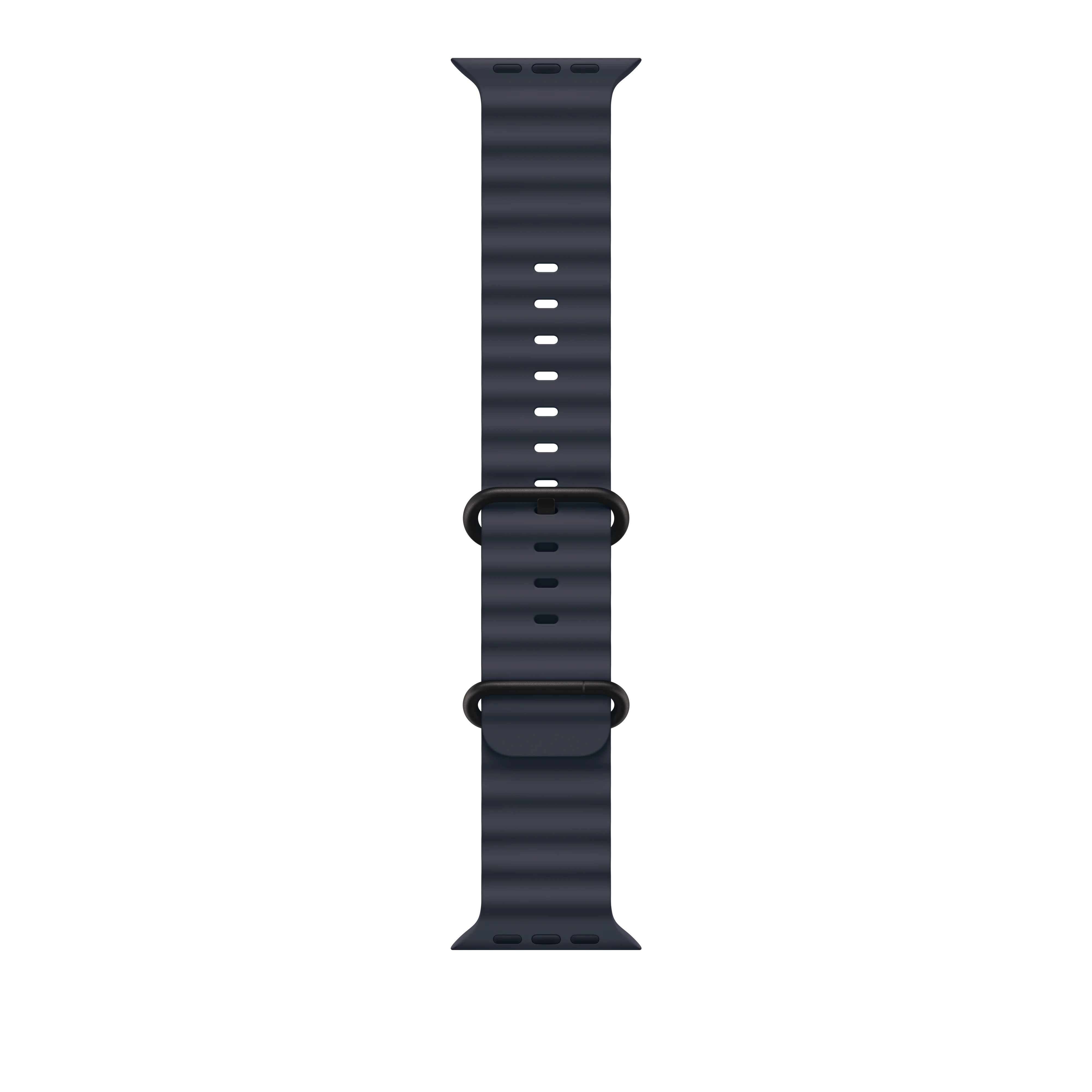 Bracelete Ocean azul navy de 49 mm - Titânio preto