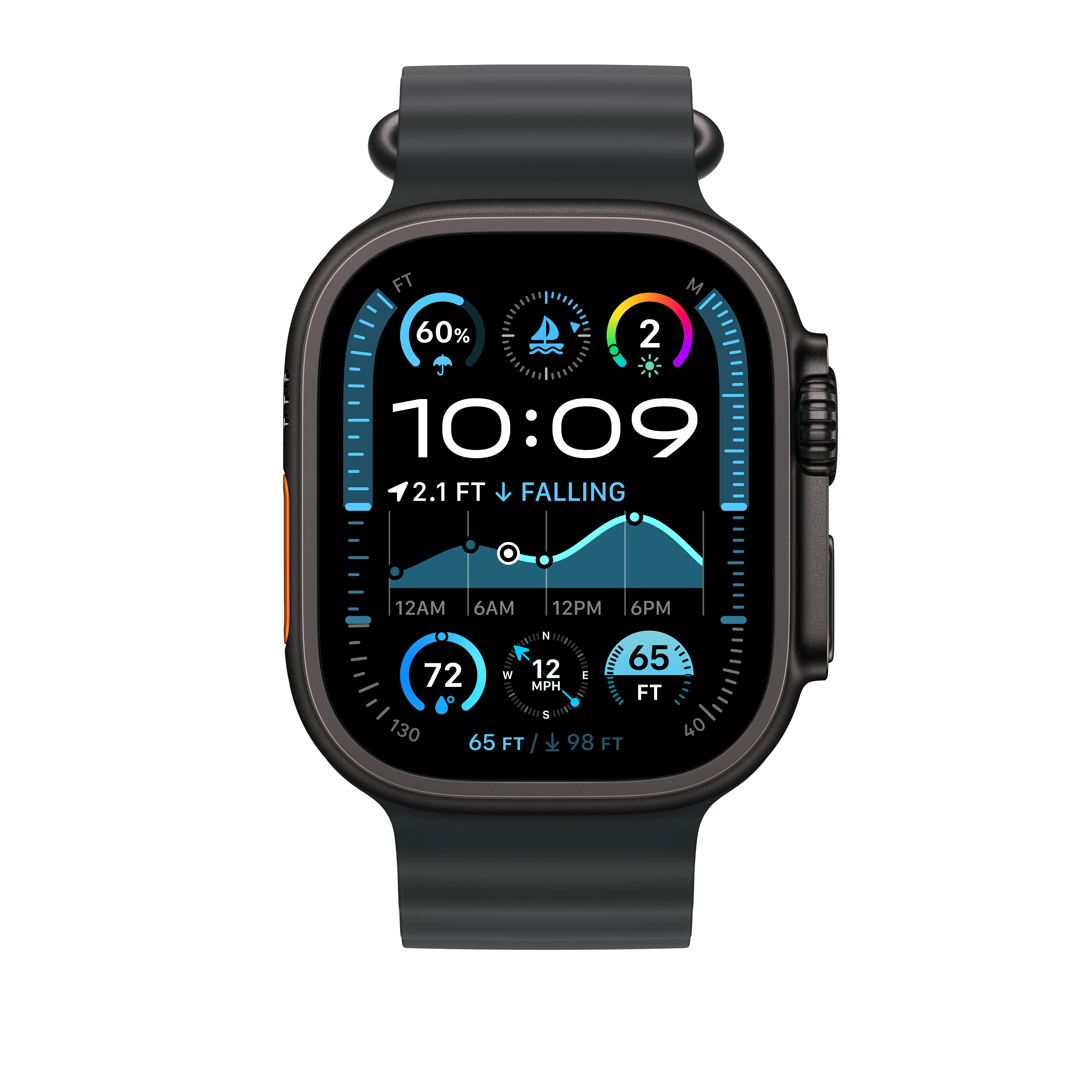 Extensão para Bracelete Ocean preta de 49 mm - Titânio preto - Image 3