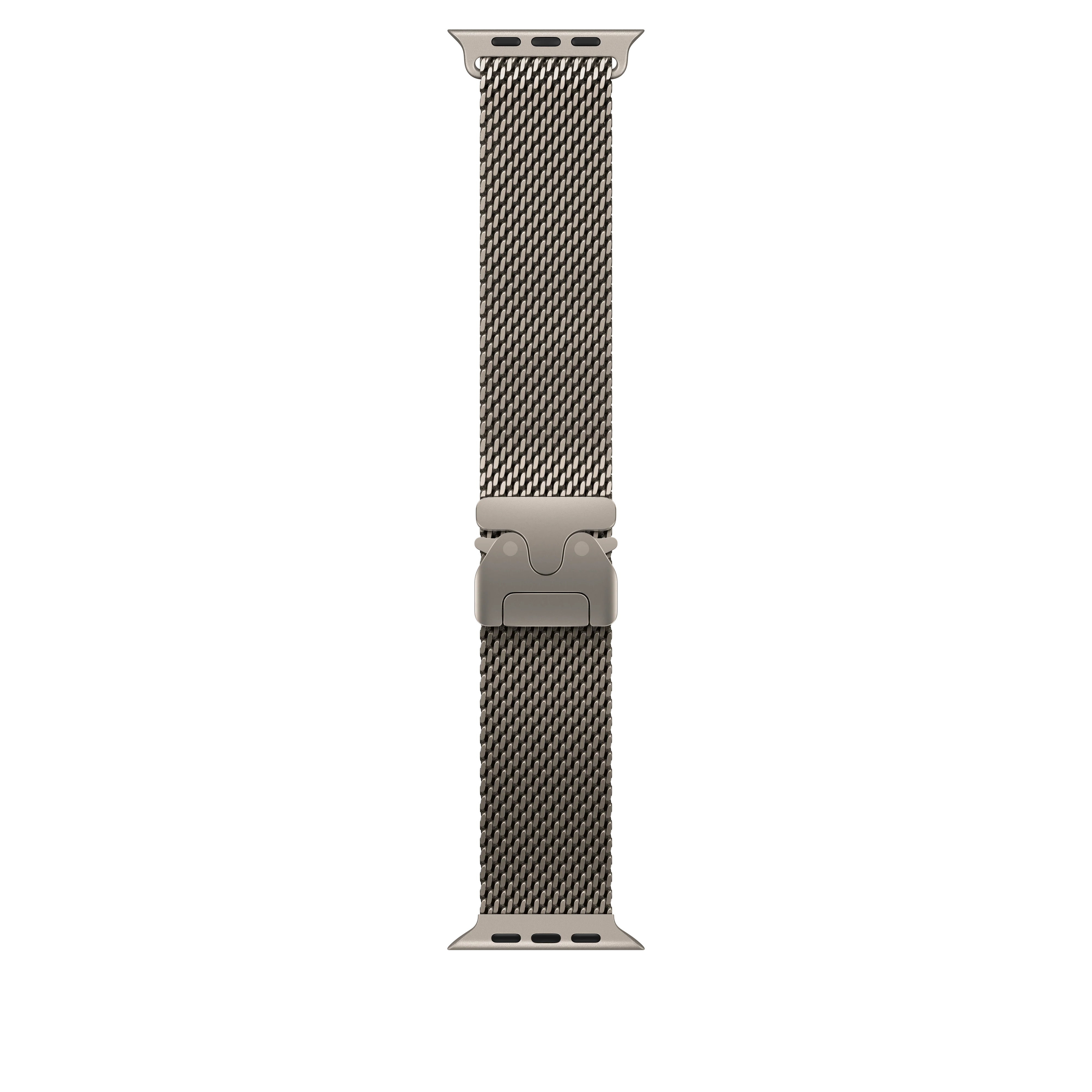 Loop milanesa em titânio natural de 49 mm - L