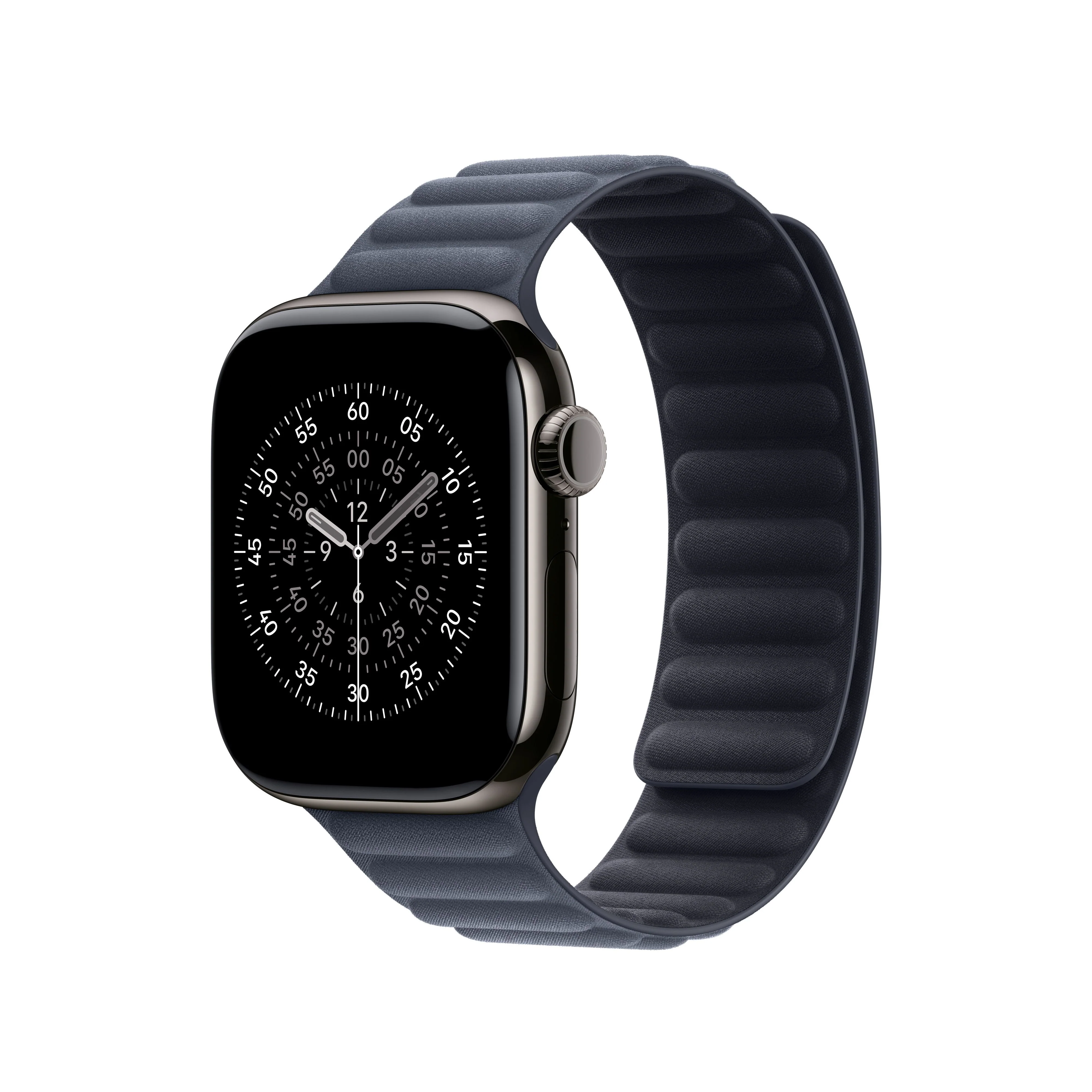 Bracelete de elos magnética azul navy de 42 mm - S/M