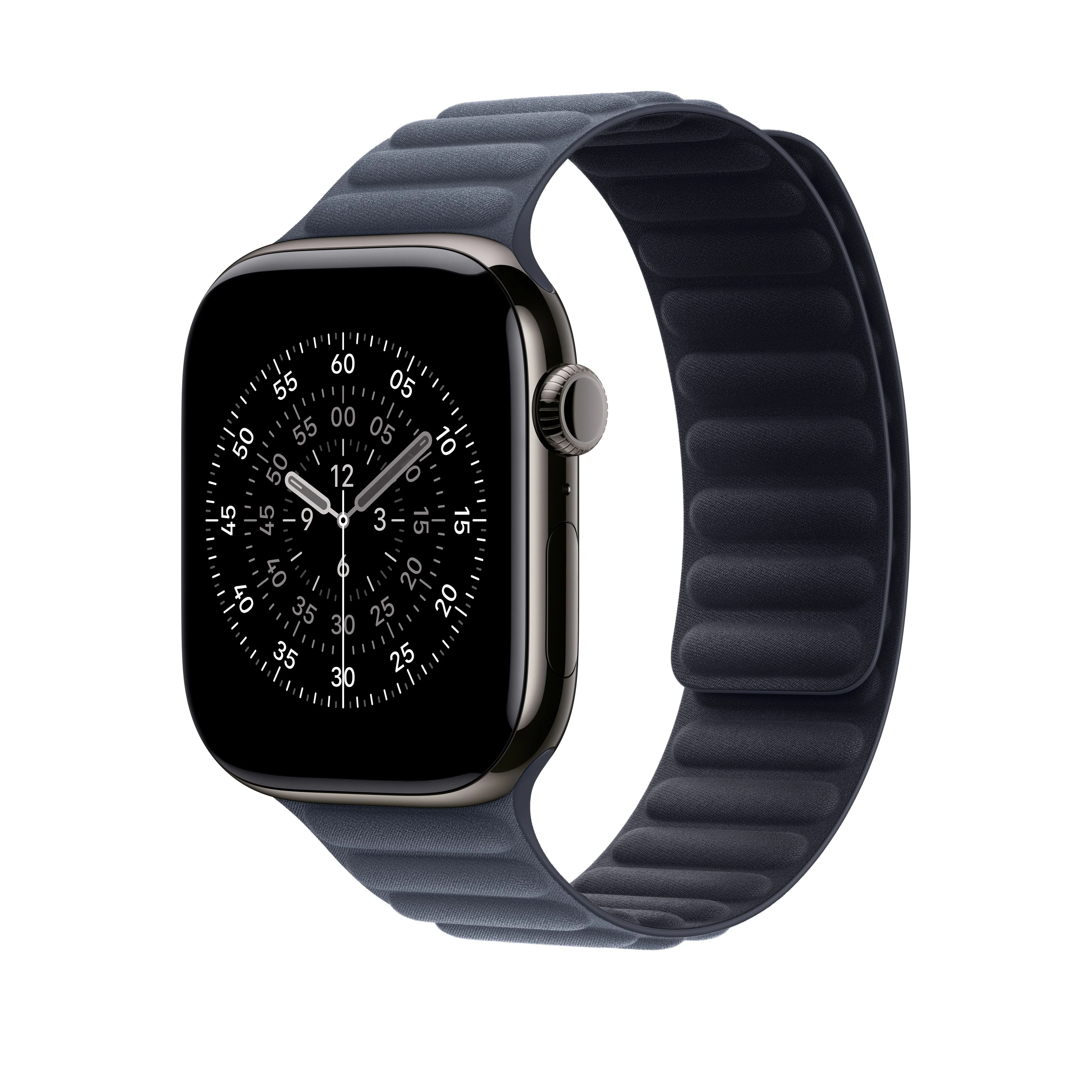 Bracelete de elos magnética azul navy de 46 mm - M/L