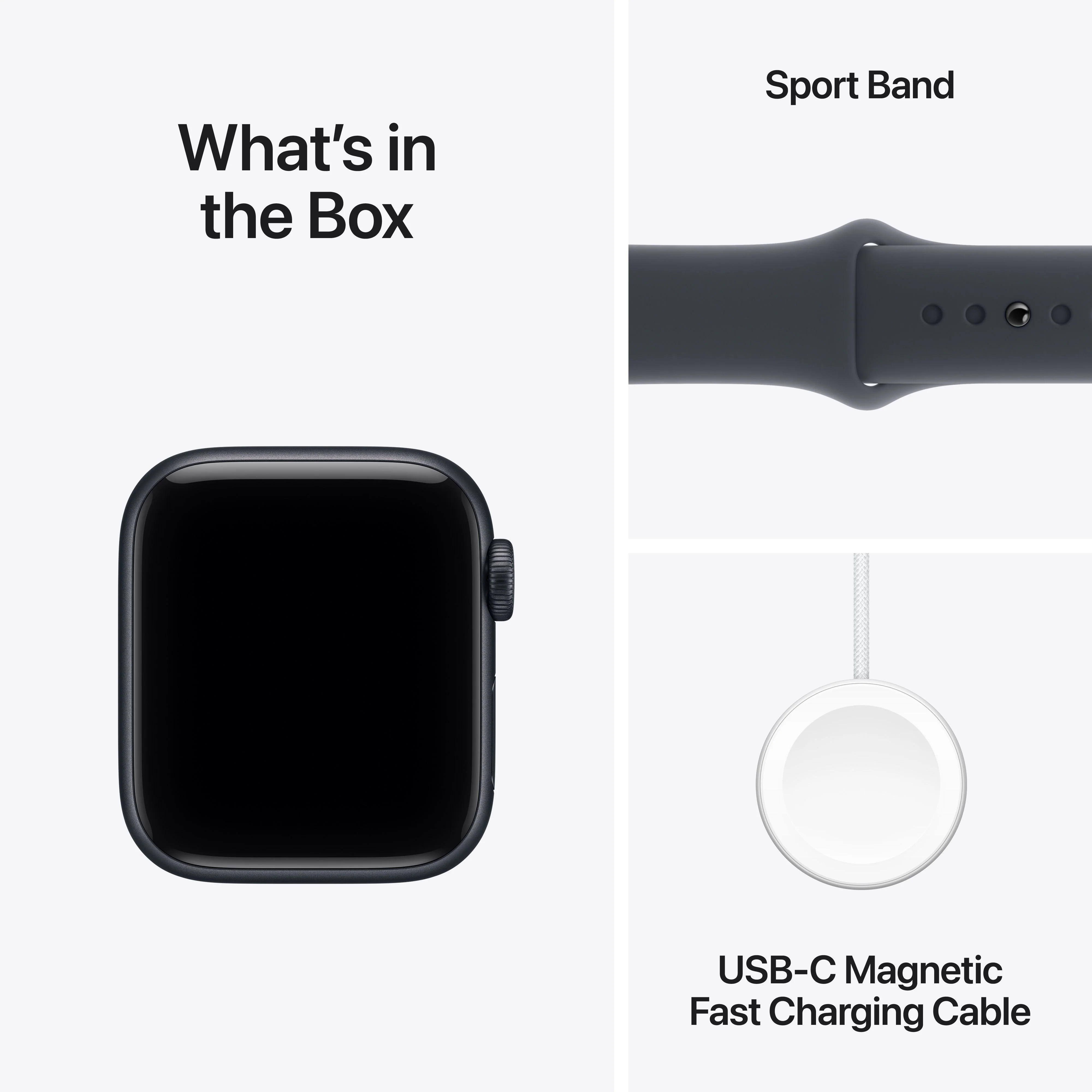 Apple Watch SE 3 GPS + Cellular, Caixa em alumínio meia‑noite de 40 mm com Bracelete desportiva meia‑noite - M/L - Image 8