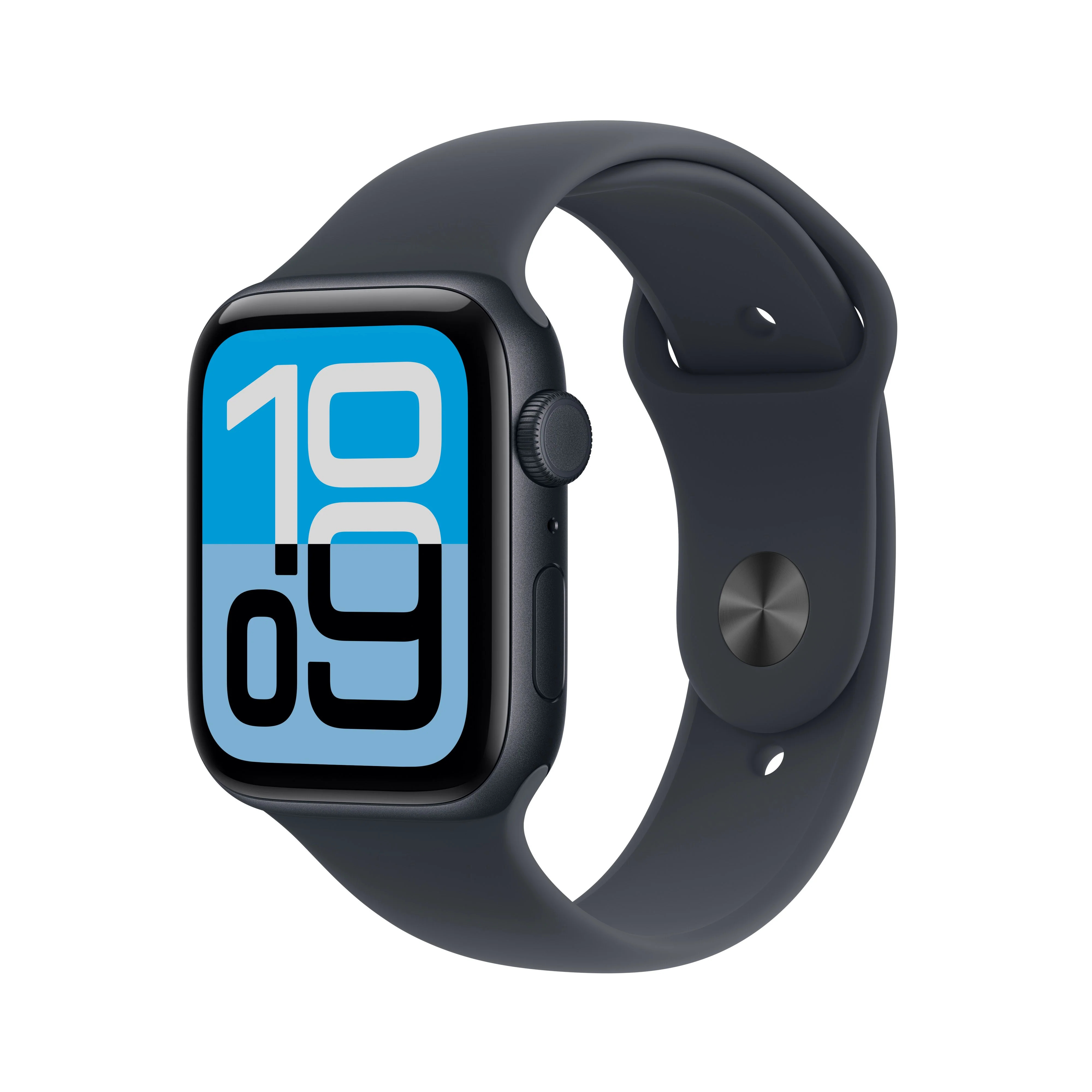 Apple Watch SE 3 GPS + Cellular, Caixa em alumínio meia‑noite de 44 mm com Bracelete desportiva meia‑noite - S/M