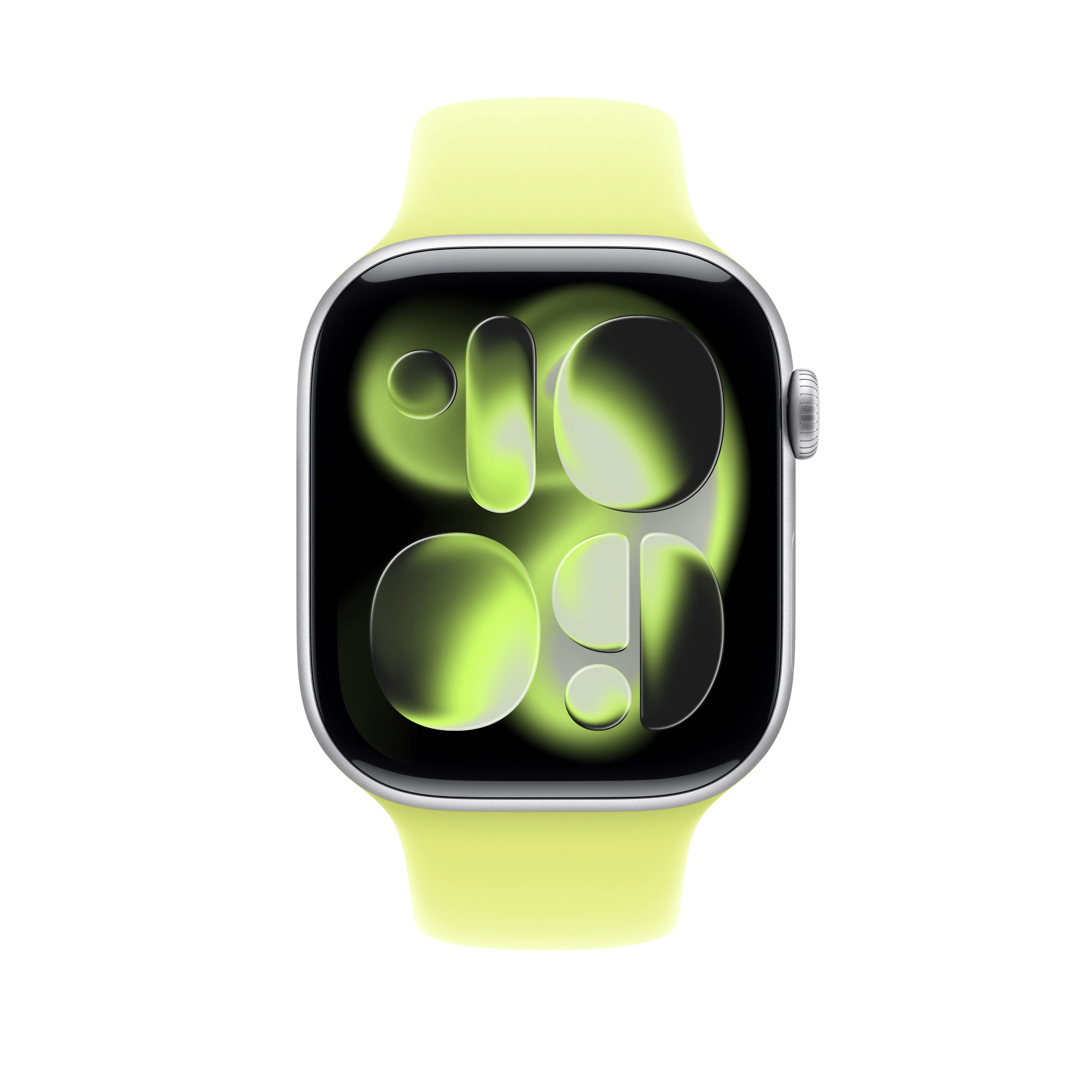 Bracelete desportiva amarelo‑néon de 46 mm - M/L - Image 3