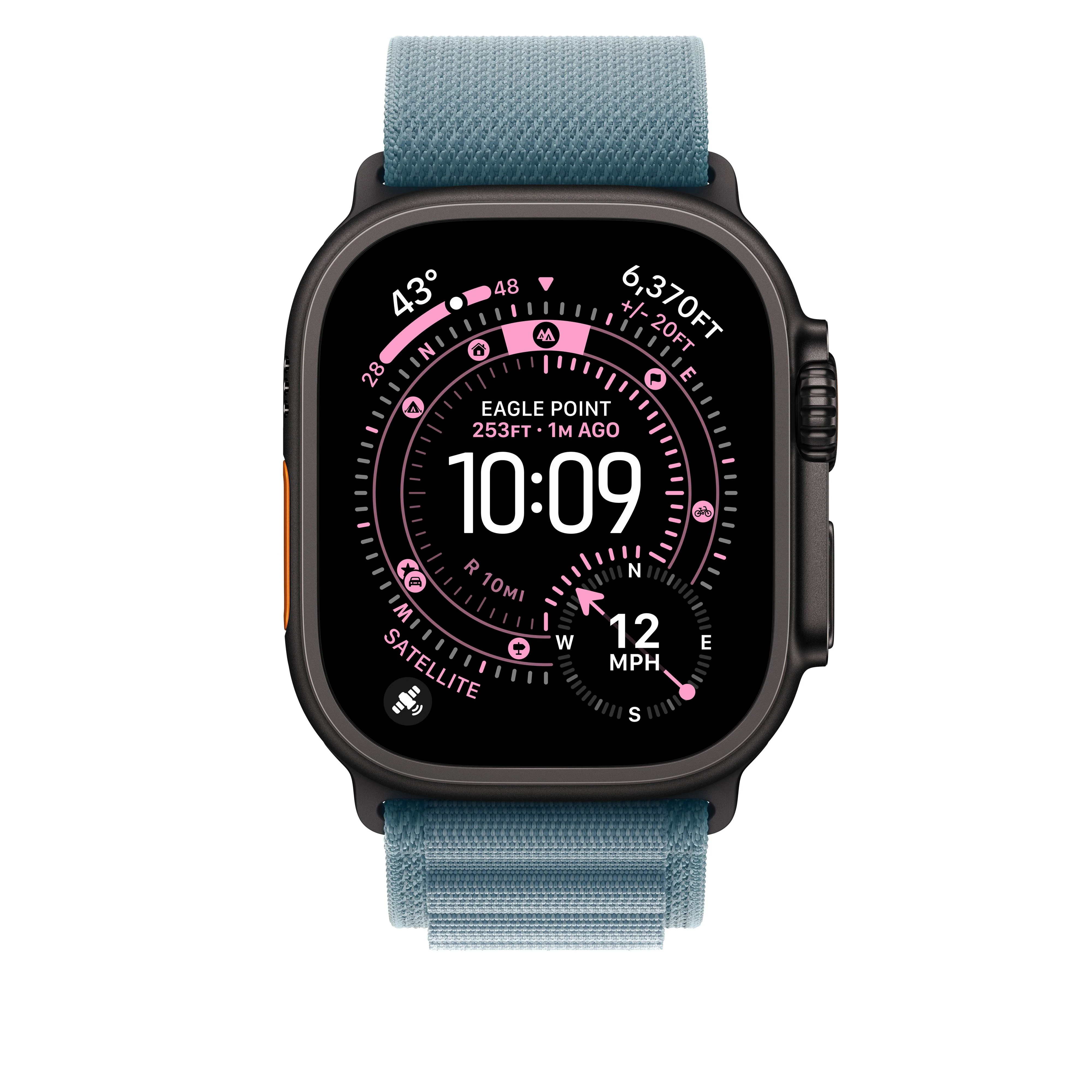Loop Alpine azul‑claro de 49 mm - L - Titânio preto - Image 3