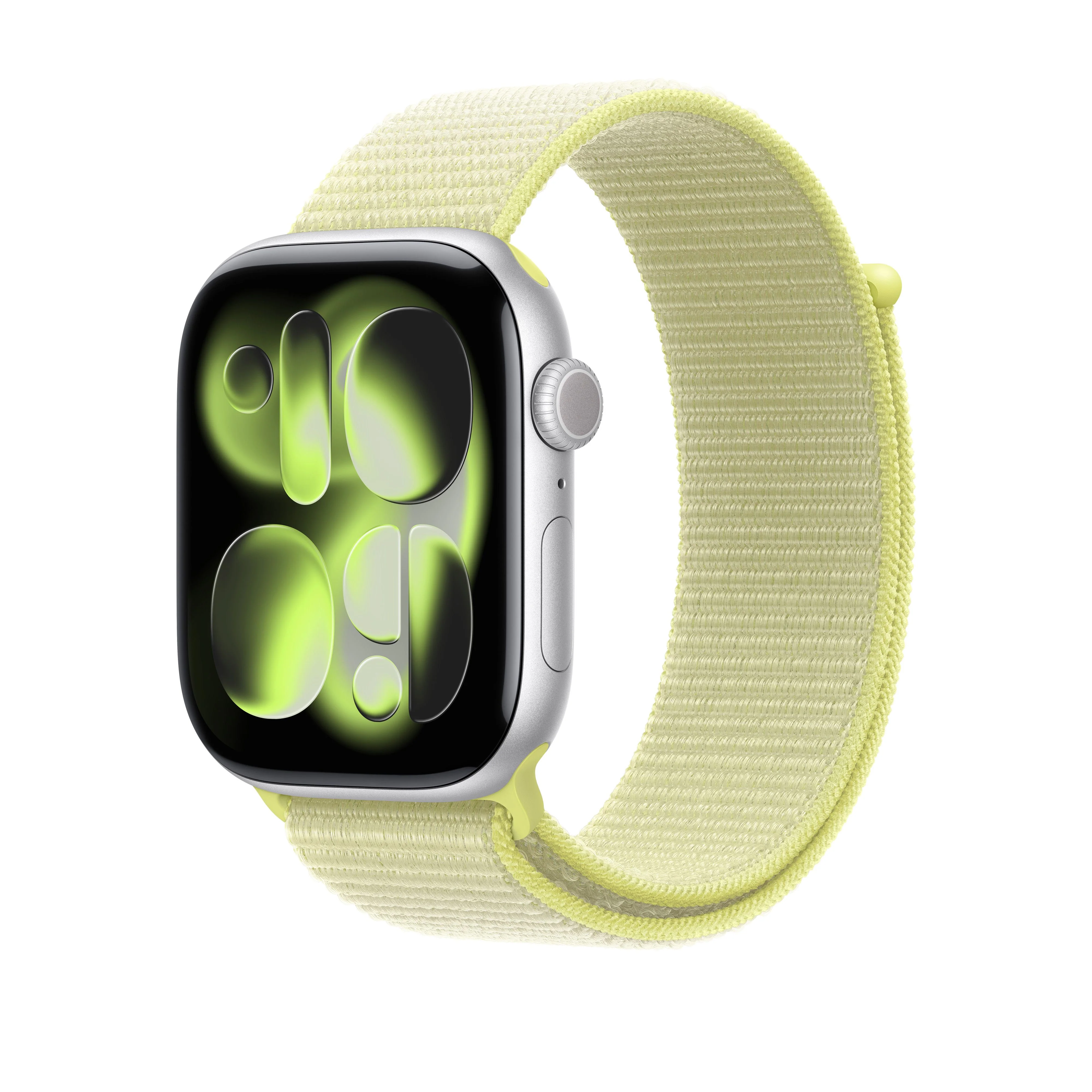 Loop desportiva amarelo‑néon de 46 mm