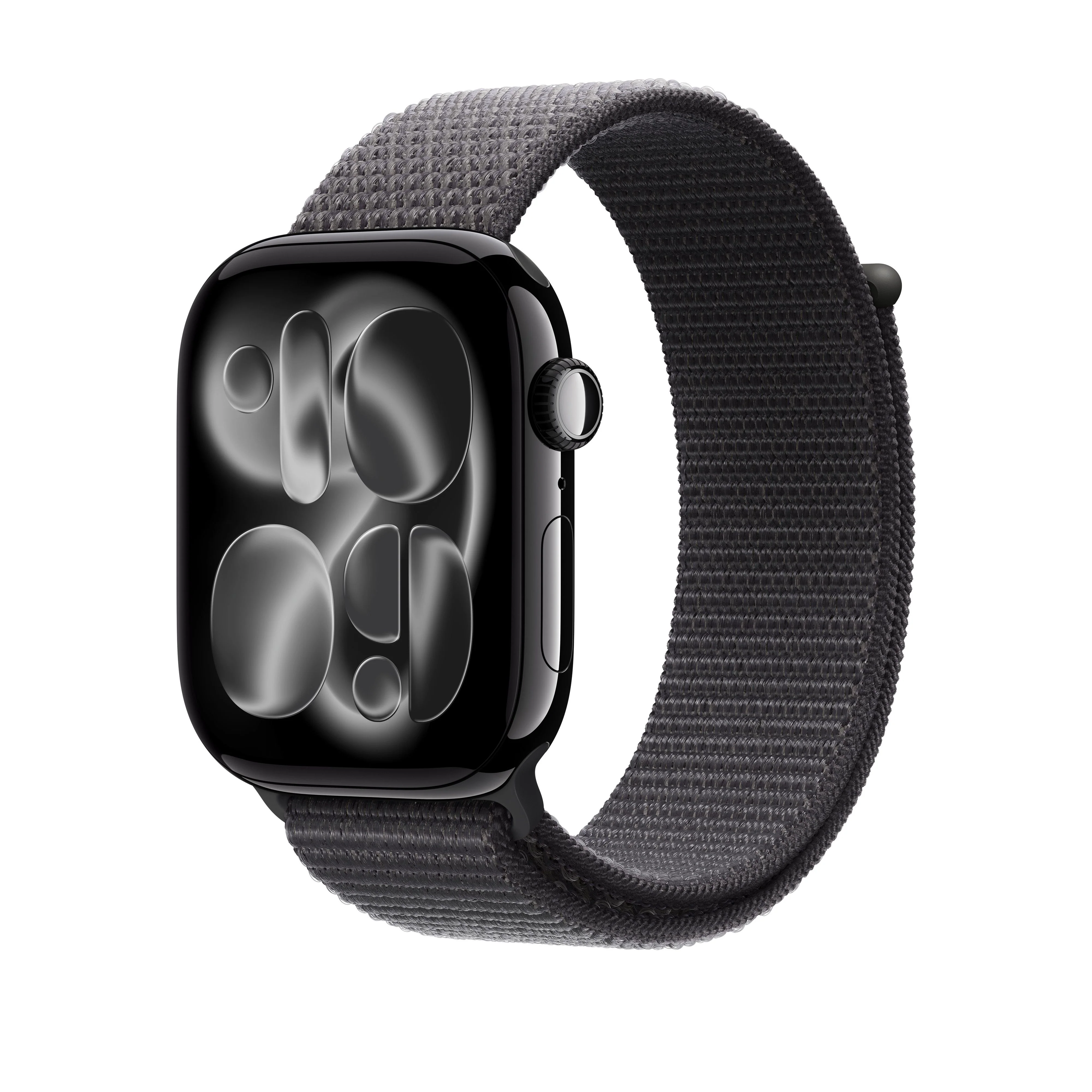 Loop desportiva cinzento‑escuro de 46 mm
