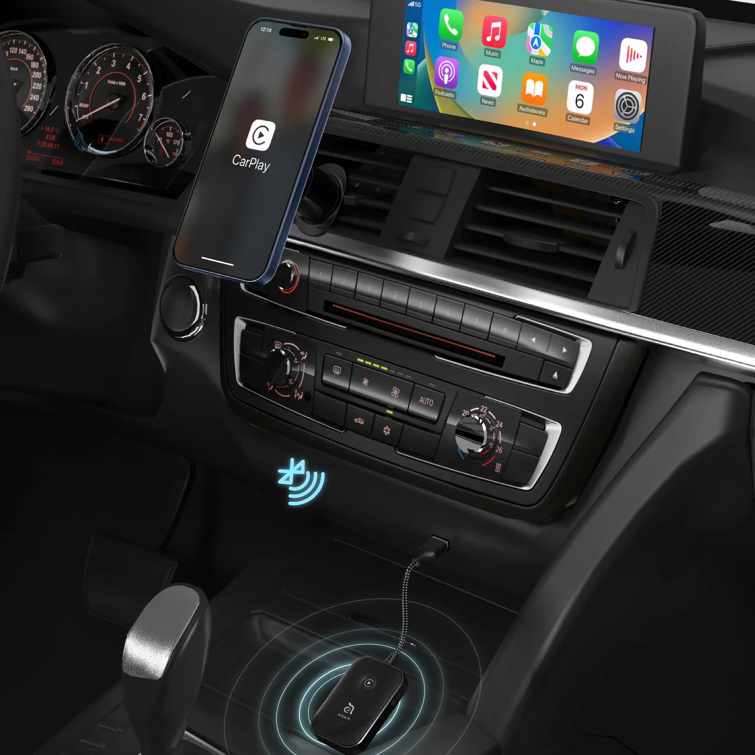 Adaptador CarPlay sem fios ADAM CarGo CarPlay - Image 2