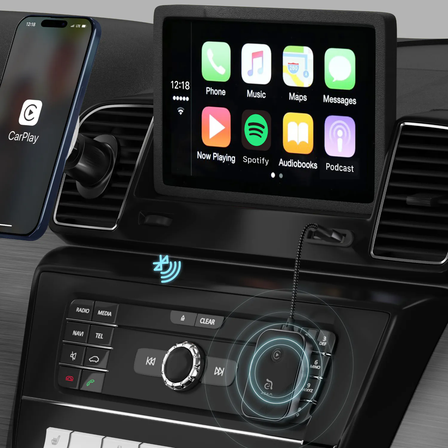 Adaptador CarPlay sem fios ADAM CarGo CarPlay - Image 4