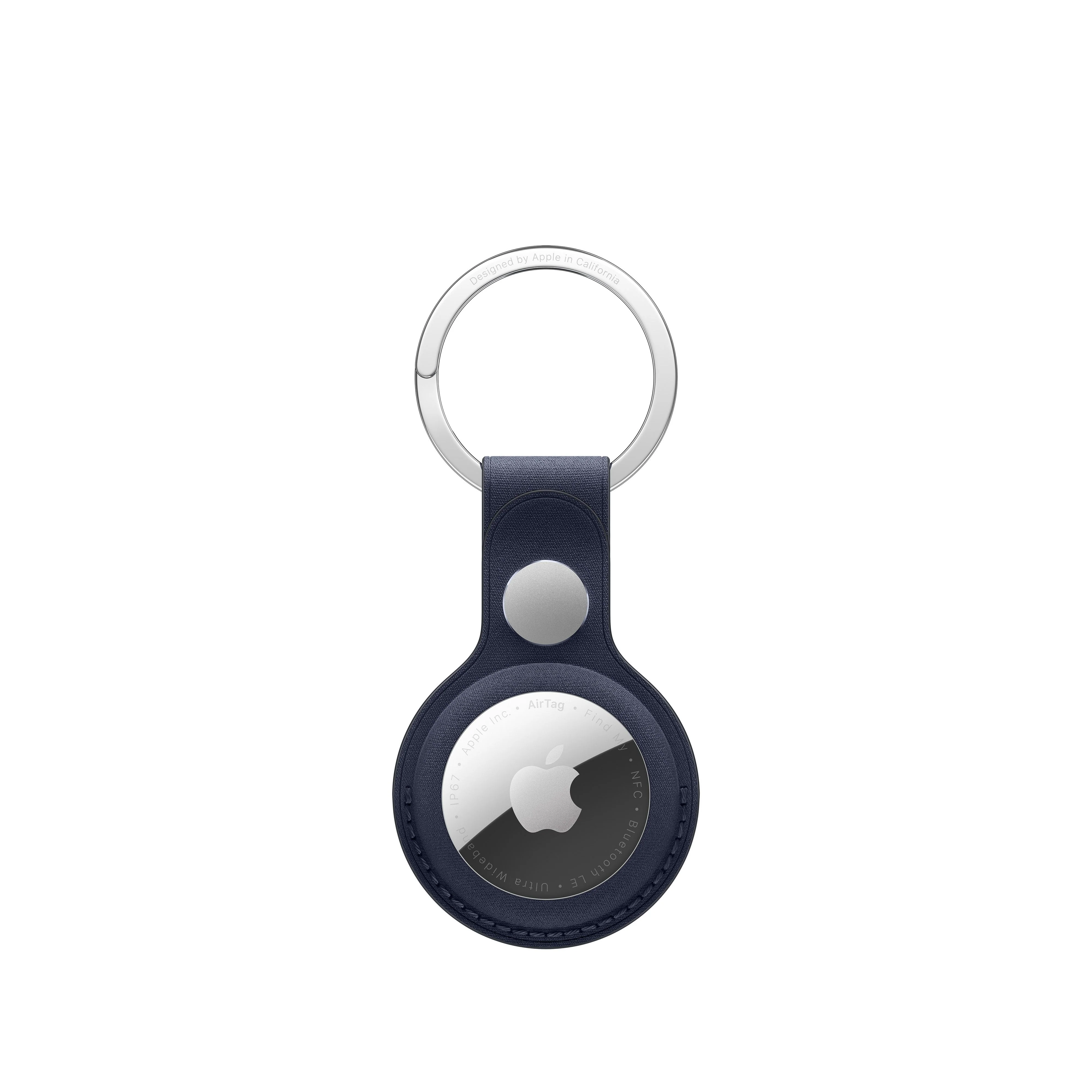 Porta‑chaves em tecido FineWoven para AirTag - Azul navy