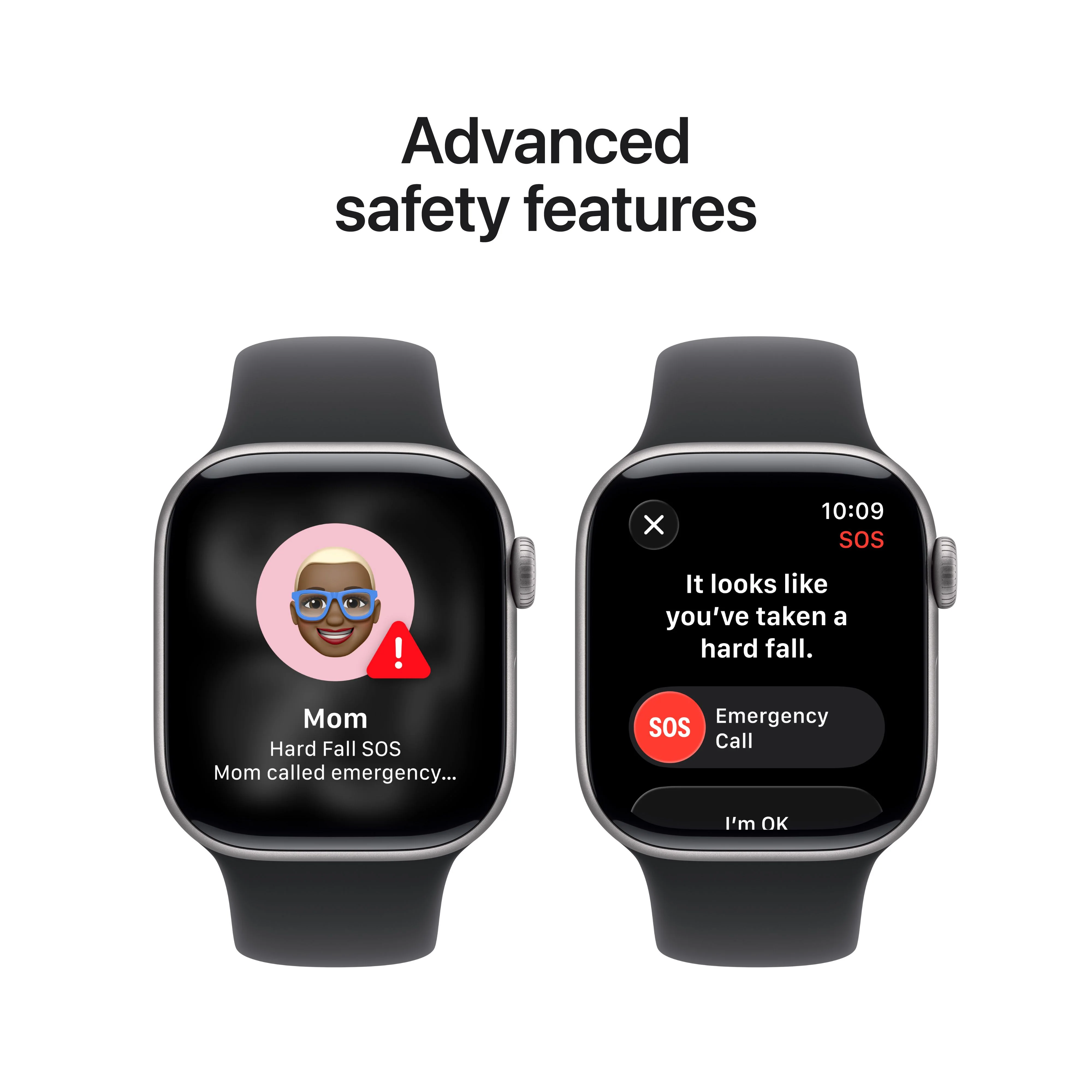 Apple Watch Series 11 GPS + Cellular, Caixa em alumínio cinzento sideral de 42 mm com Bracelete desportiva preta - S/M - Image 6