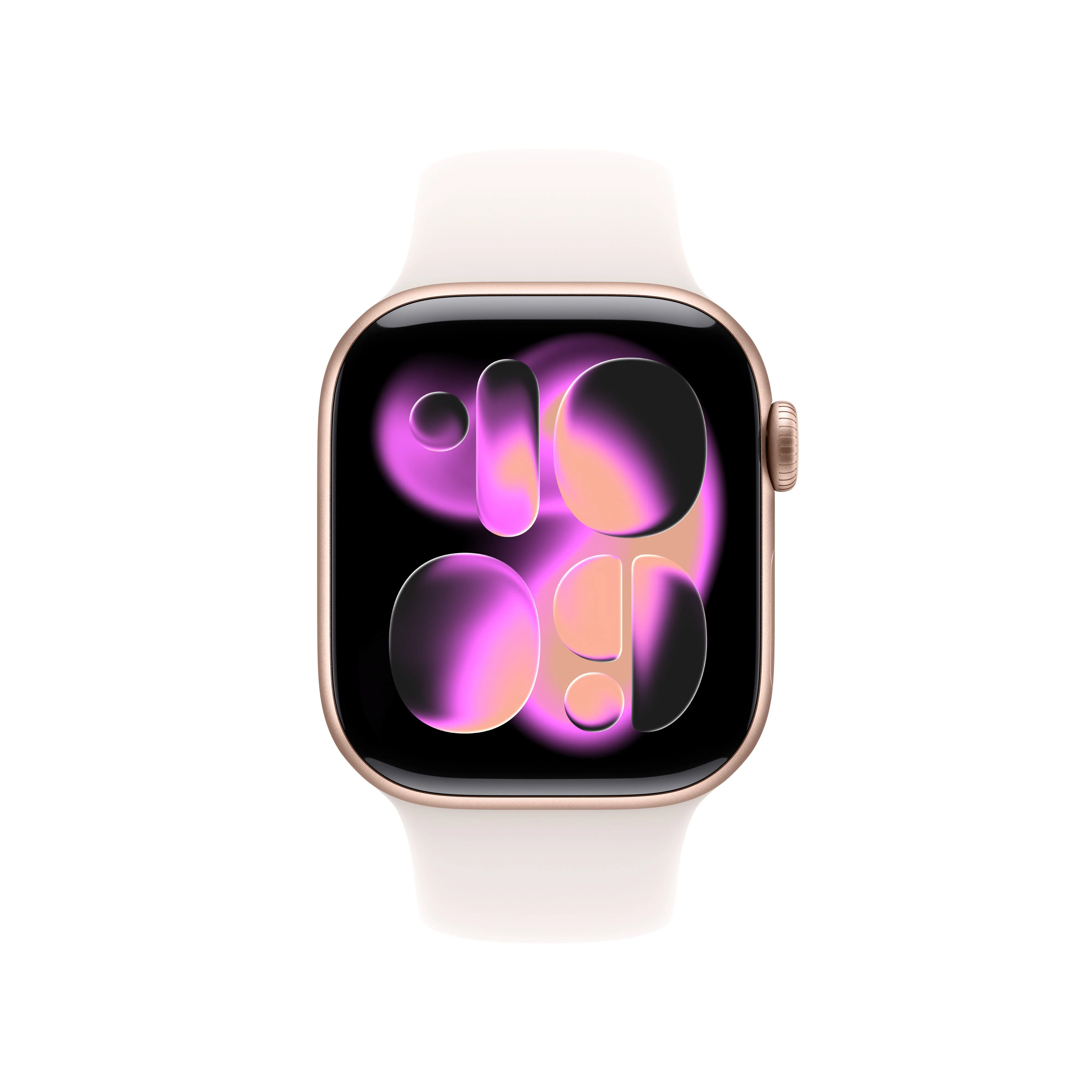 Apple Watch Series 11 GPS + Cellular, Caixa em alumínio rosa‑dourado de 42 mm com Bracelete desportiva rosa leve - M/L - Image 2