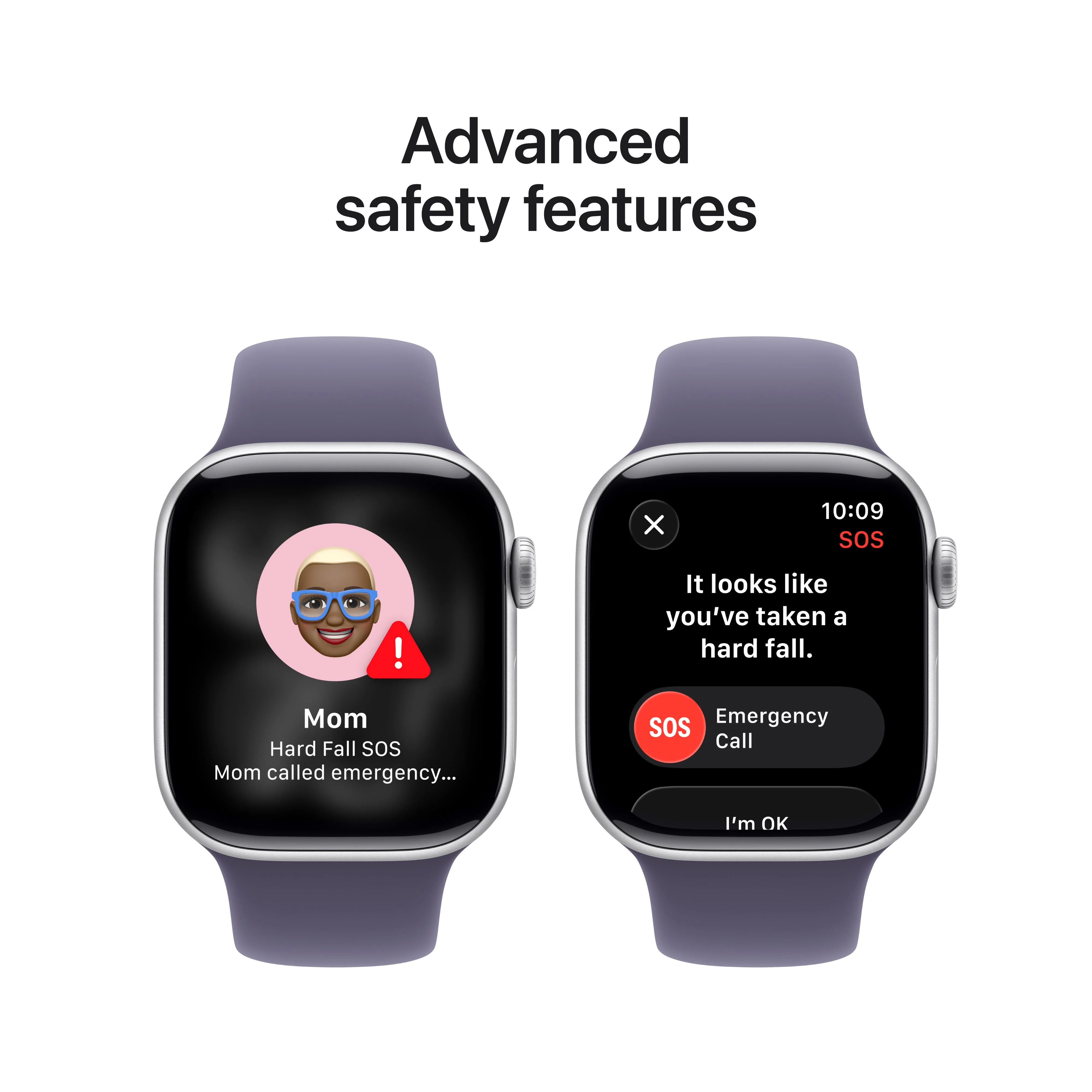 Apple Watch Series 11 GPS + Cellular, Caixa em alumínio prateado de 42 mm com Bracelete desportiva roxo névoa - M/L - Image 6