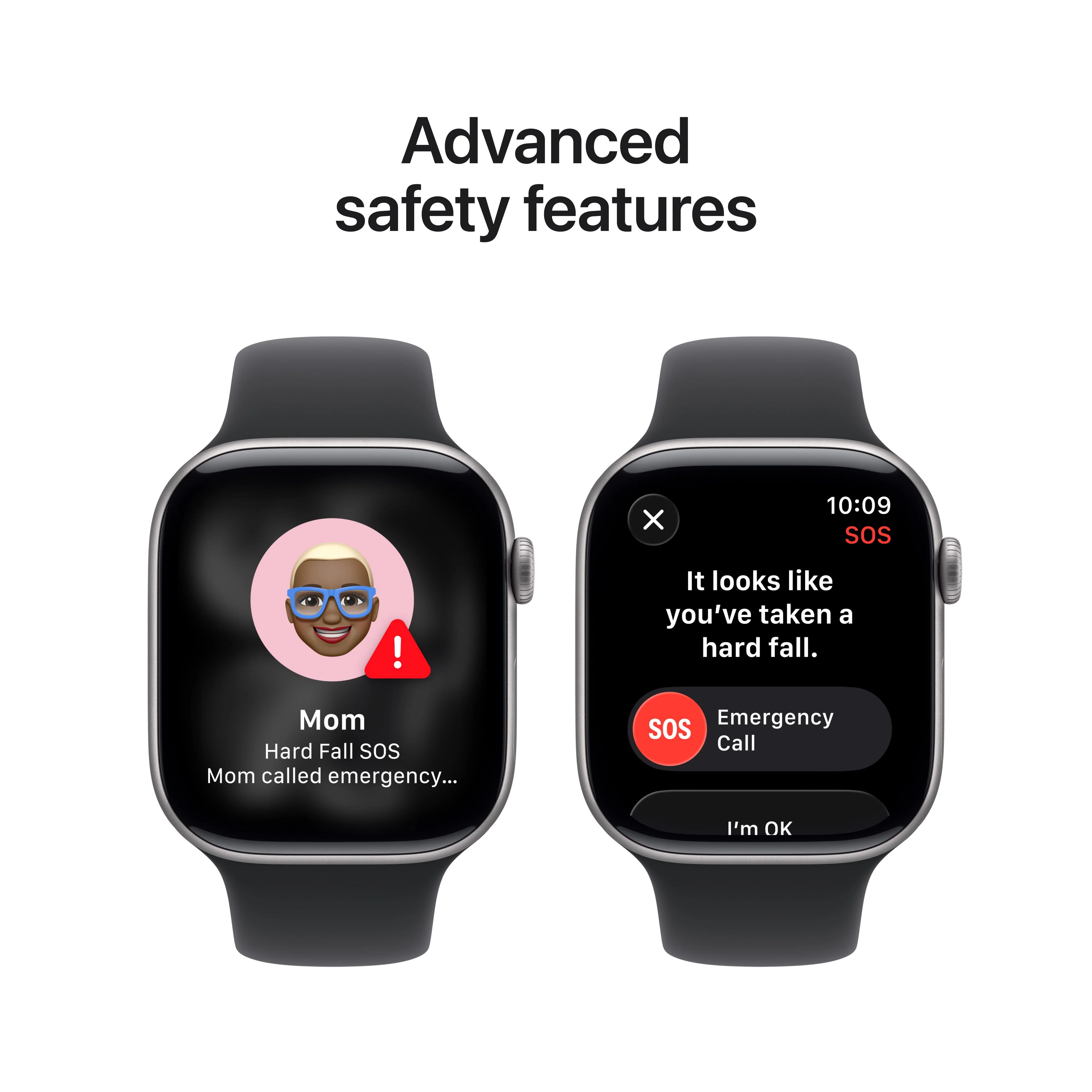 Apple Watch Series 11 GPS + Cellular, Caixa em alumínio cinzento sideral de 46 mm com Bracelete desportiva preta - M/L - Image 6