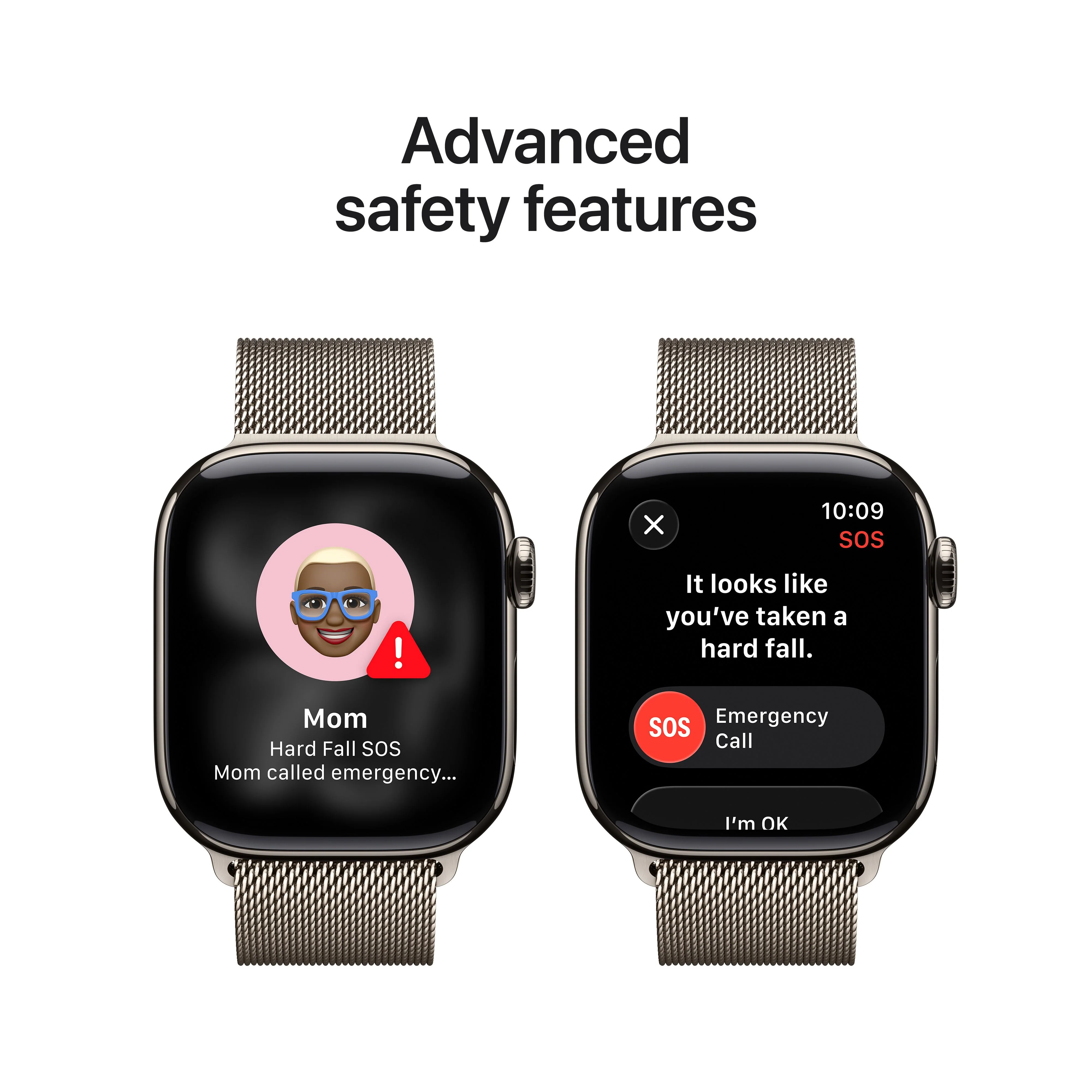 Apple Watch Series 11 GPS + Cellular, Caixa em titânio natural de 42 mm com Loop milanesa natural - Image 6