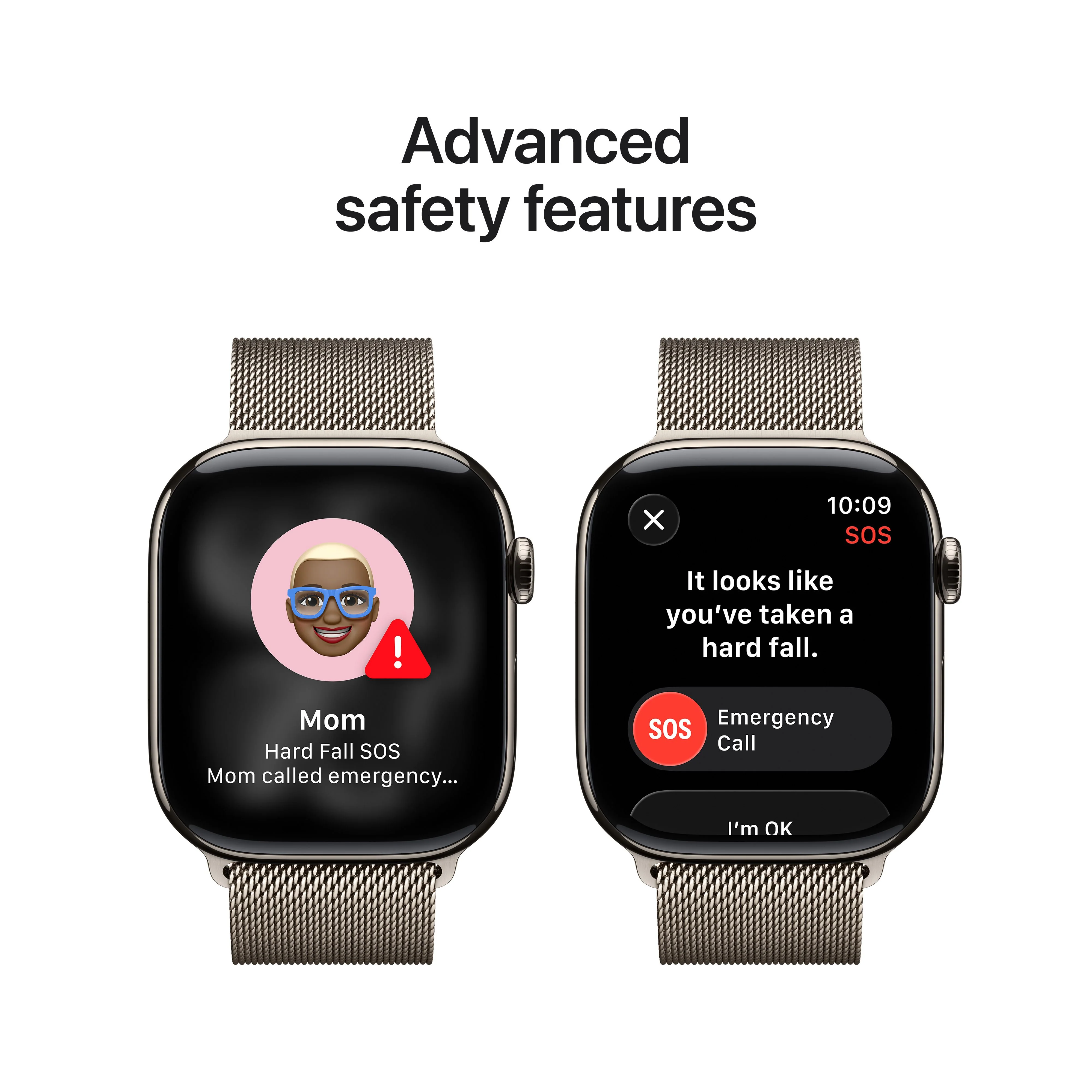 Apple Watch Series 11 GPS + Cellular, Caixa em titânio natural de 46 mm com Loop milanesa natural - S/M - Image 6
