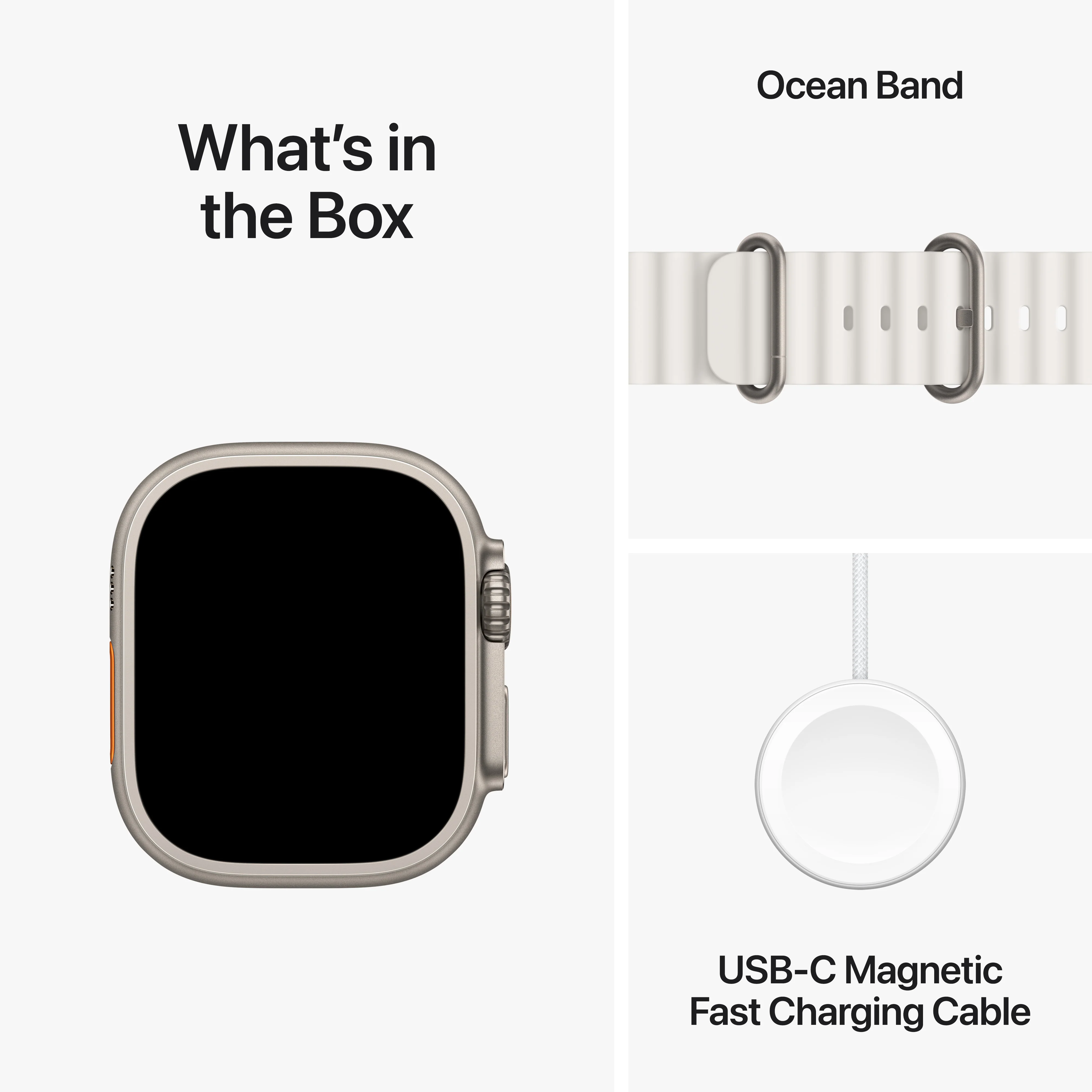 Apple Watch Ultra 2 GPS + Cellular, Caixa em titânio de 49 mm com Bracelete Ocean branca - Image 9