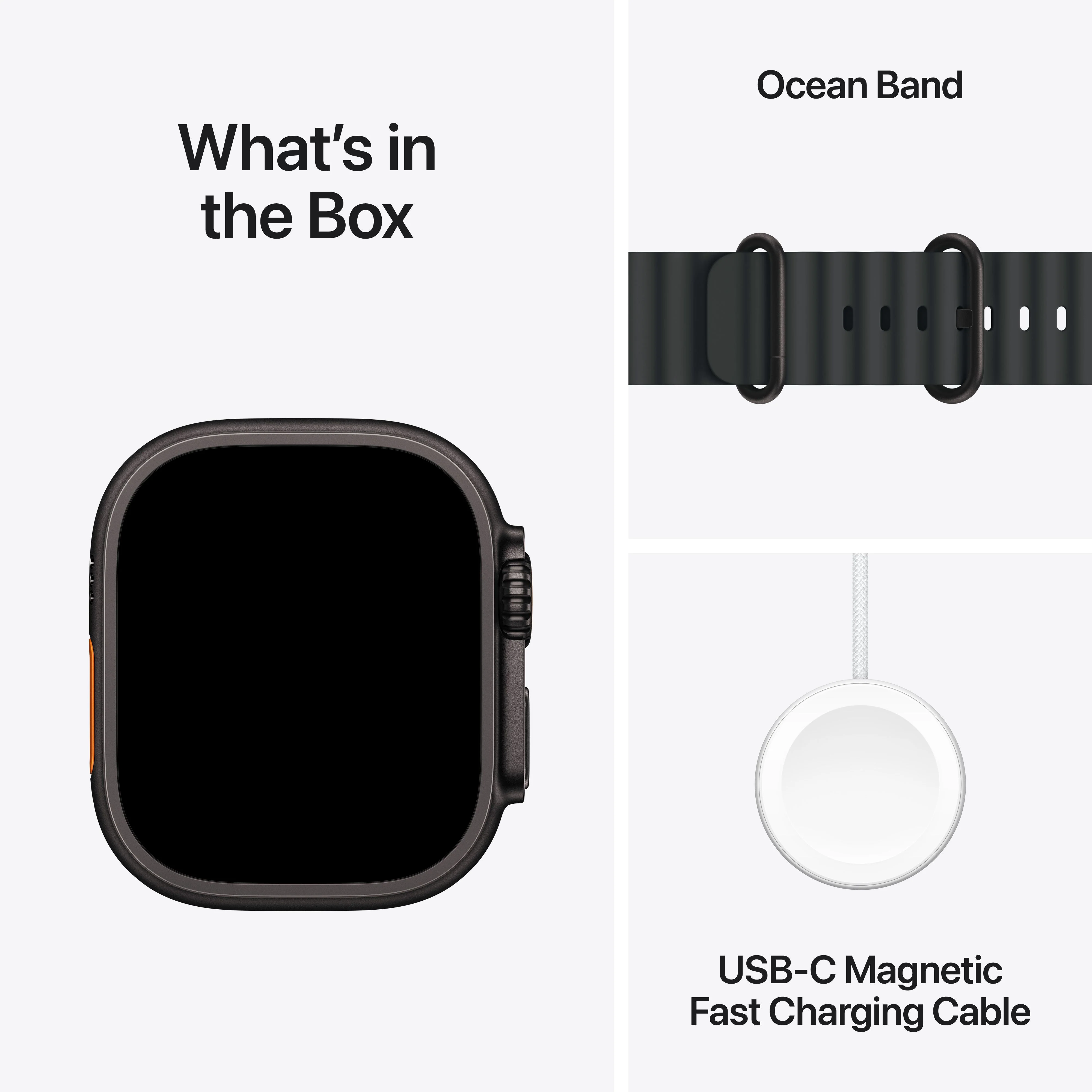 Apple Watch Ultra 3 GPS + Cellular, Caixa em titânio preto de 49 mm com Bracelete Ocean preta - Image 7