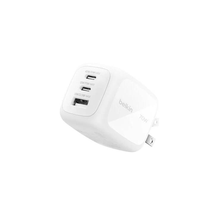 Carregador de viagem Belkin BOOST CHARGE 70w 3 em 1 - Branco - Image 2
