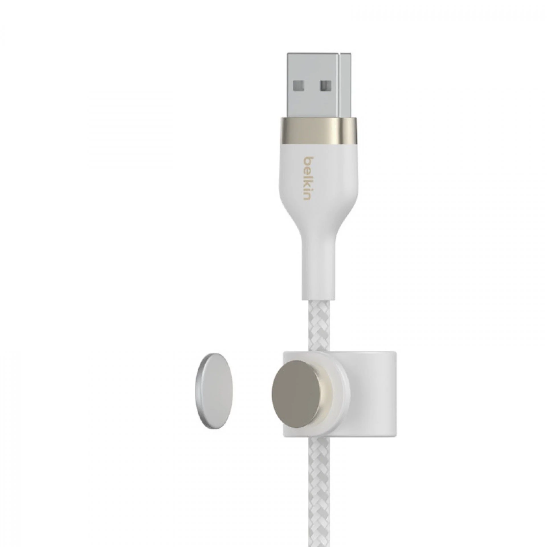 Cabo Lightning / USB-A Boost Charge Pro Flex Braided Silicone (1m) - Branco - Image 4