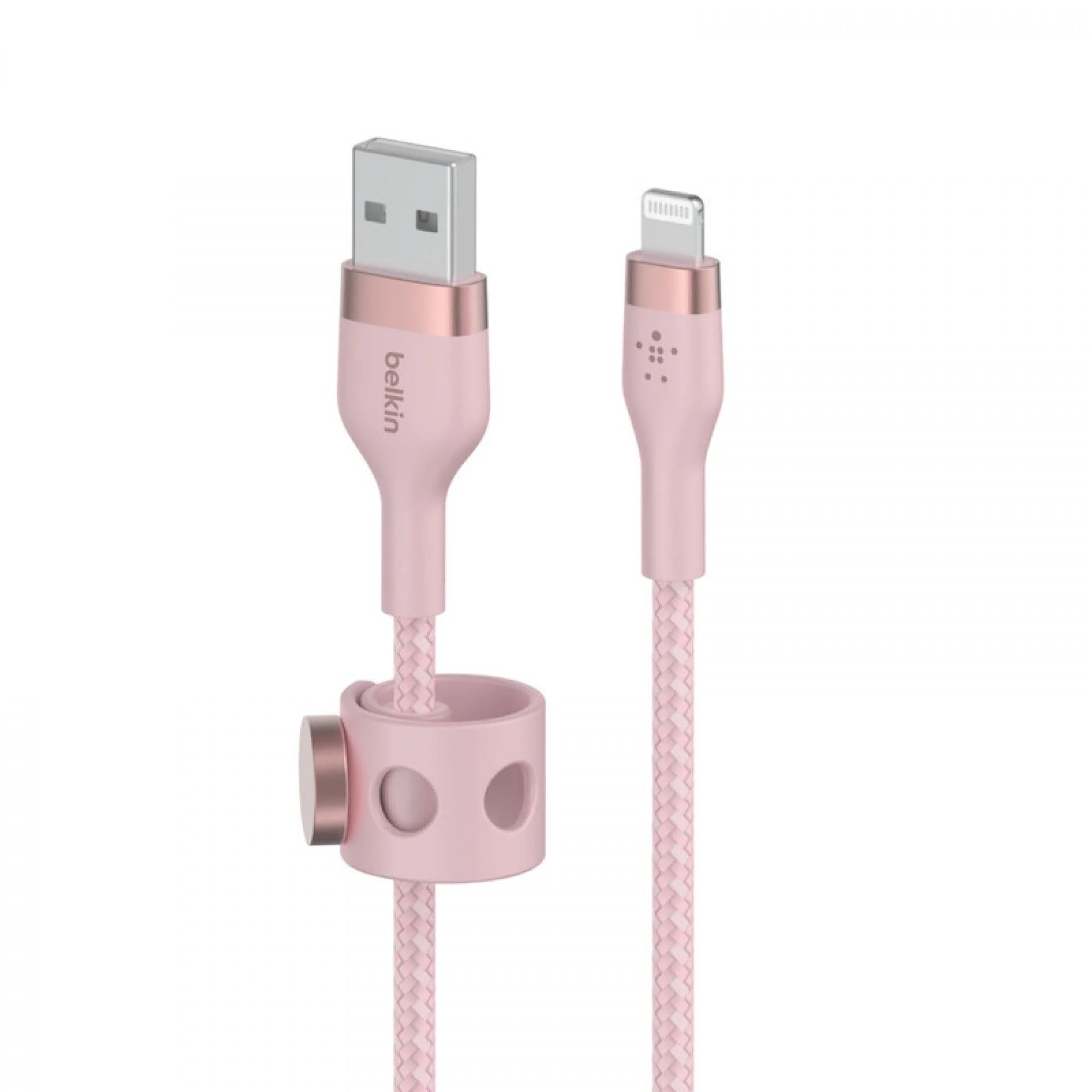 Cabo Belkin Boost Charge Pro Flex Braided Silicone USB-A para Lightning 2 m - Rosa - Image 2