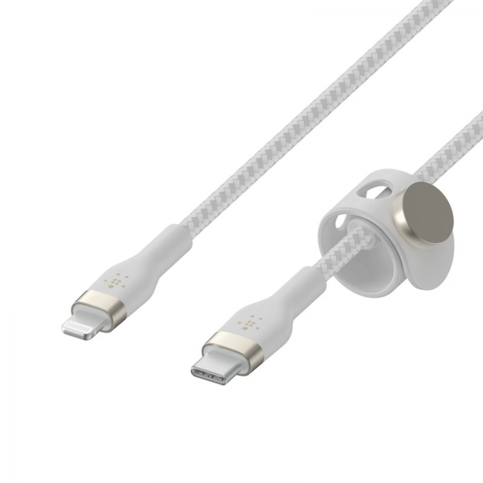 Cabo Belkin Boost Charge Pro Flex Braided Silicone USB-C para Lightning 1 m - Branco - Image 3