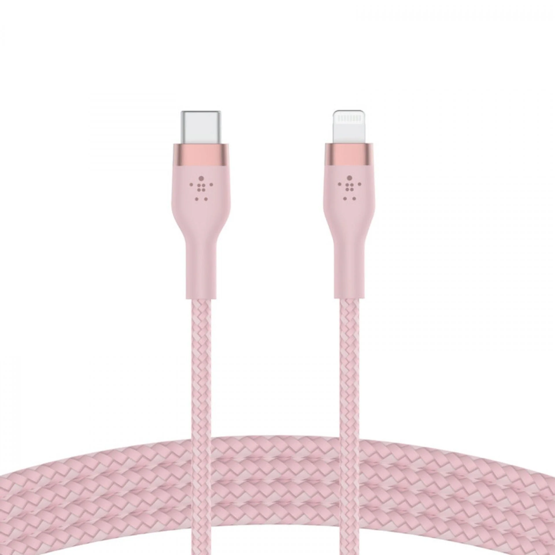 Cabo Lightning / USB-C Belkin Boost Charge Pro Flex Braided Silicone (2 m) - Rosa - Image 3