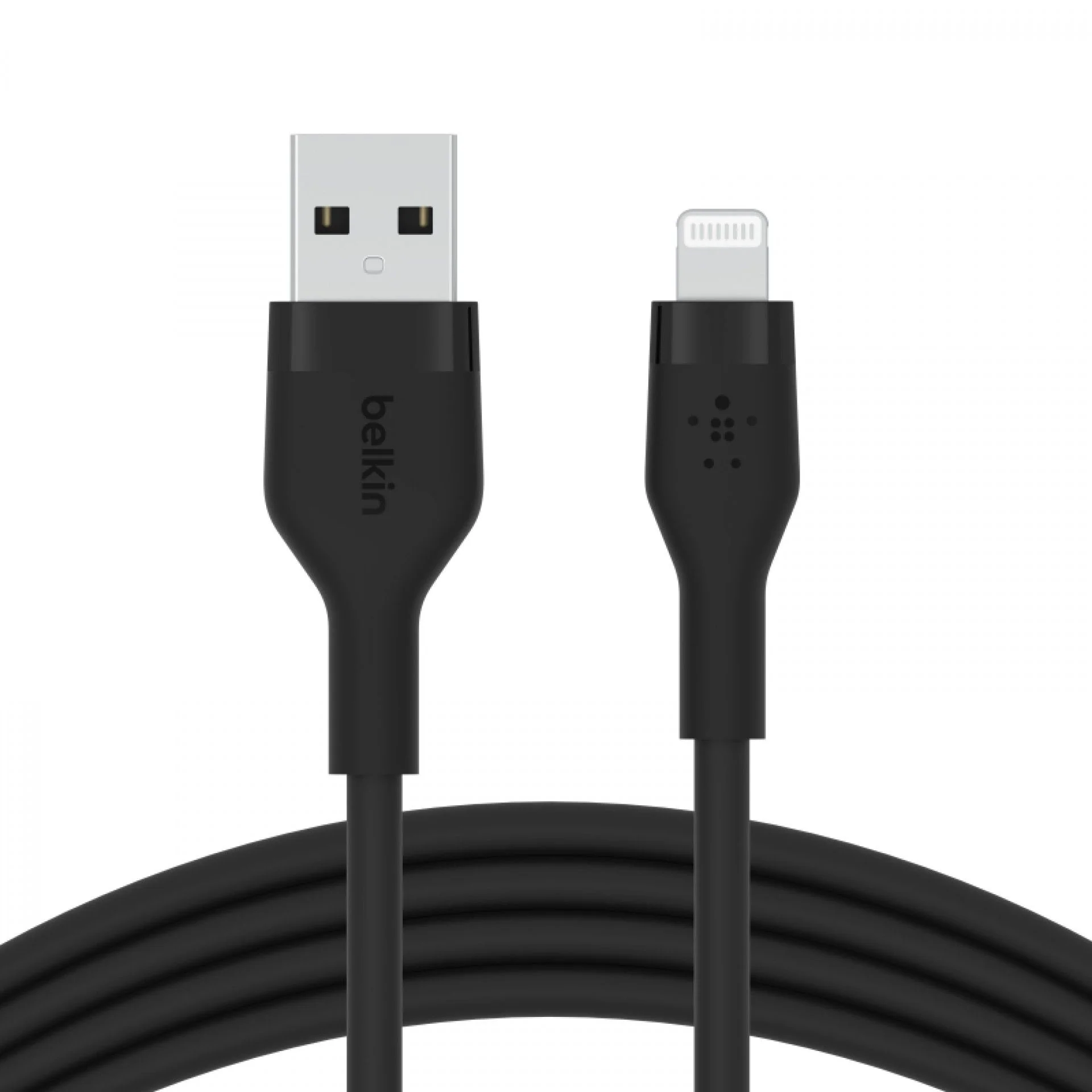 Cabo Belkin Boost Charge Flex Silicone USB-A para Lightning 2 m - Preto
