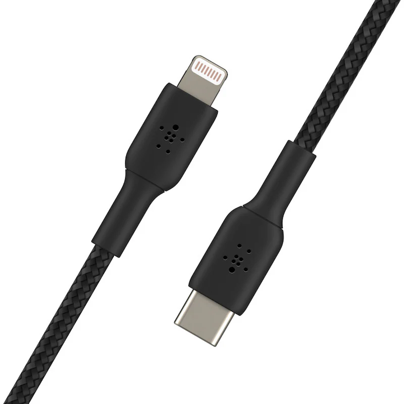 Cabo Lightning para USB-C Belkin Boost Charge Braided 1 m - Preto - Image 2