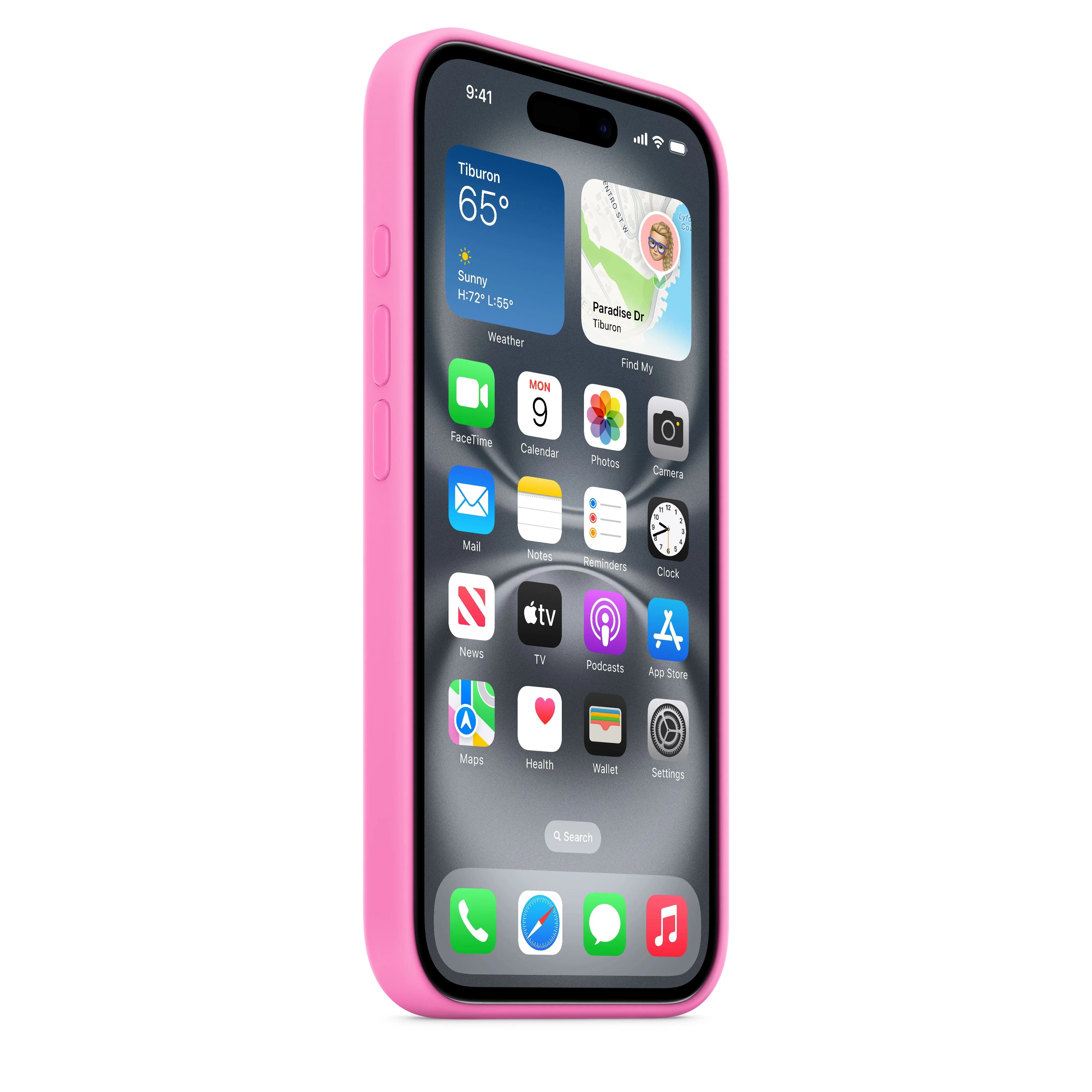 Capa em silicone com MagSafe para iPhone 16 - Peónia - Image 6