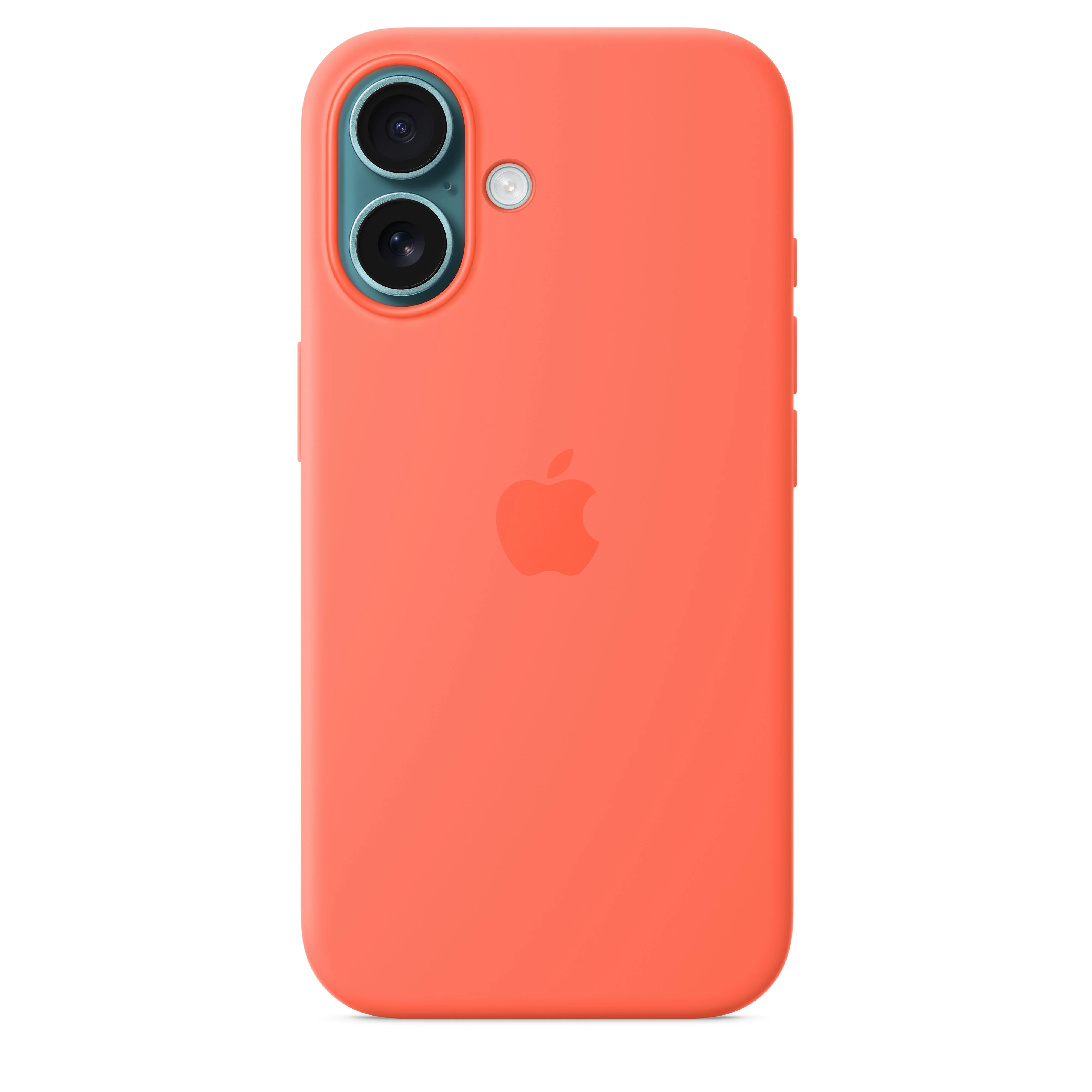 Capa em silicone com MagSafe para iPhone 16 - Tangerina - Image 3