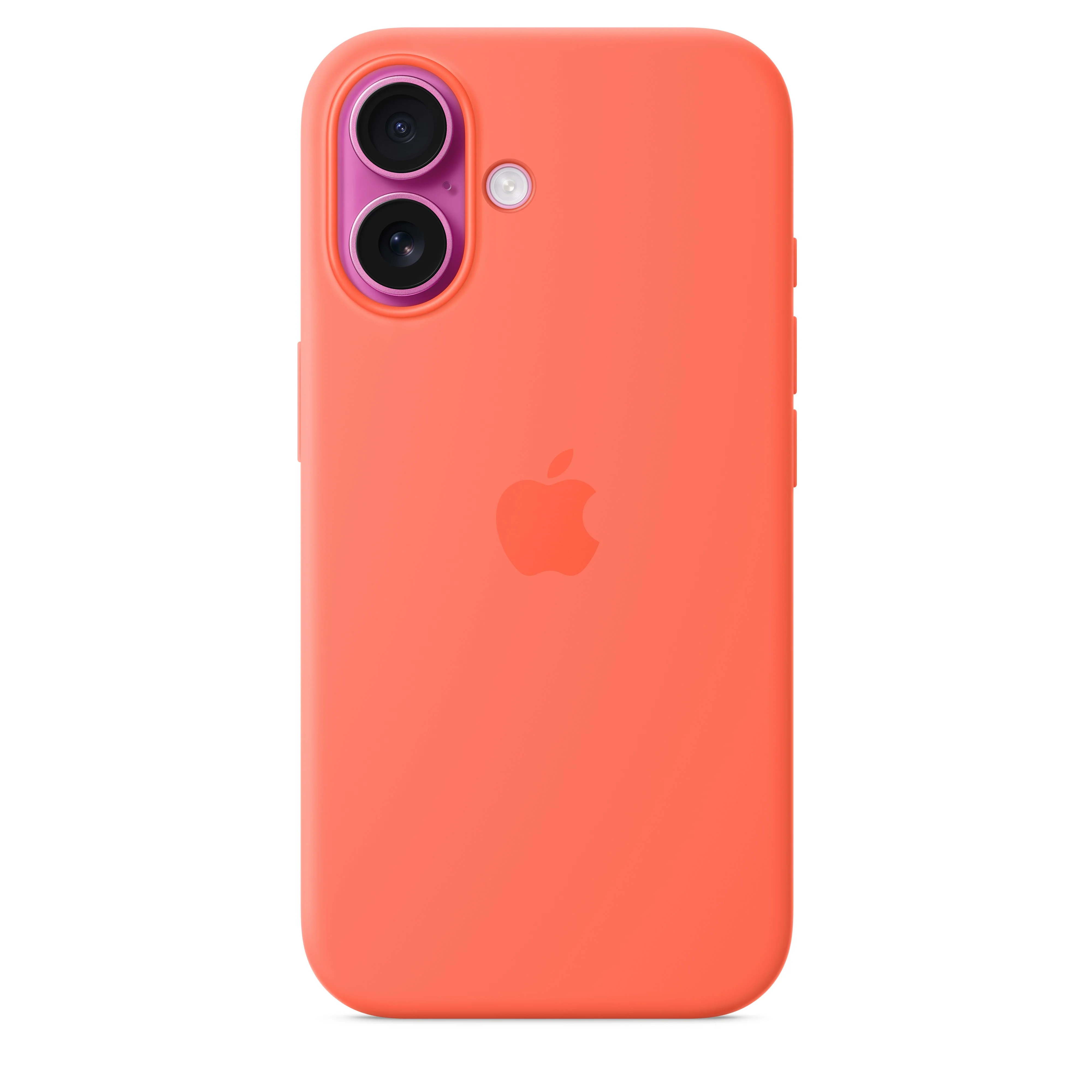 Capa em silicone com MagSafe para iPhone 16 - Tangerina - Image 4
