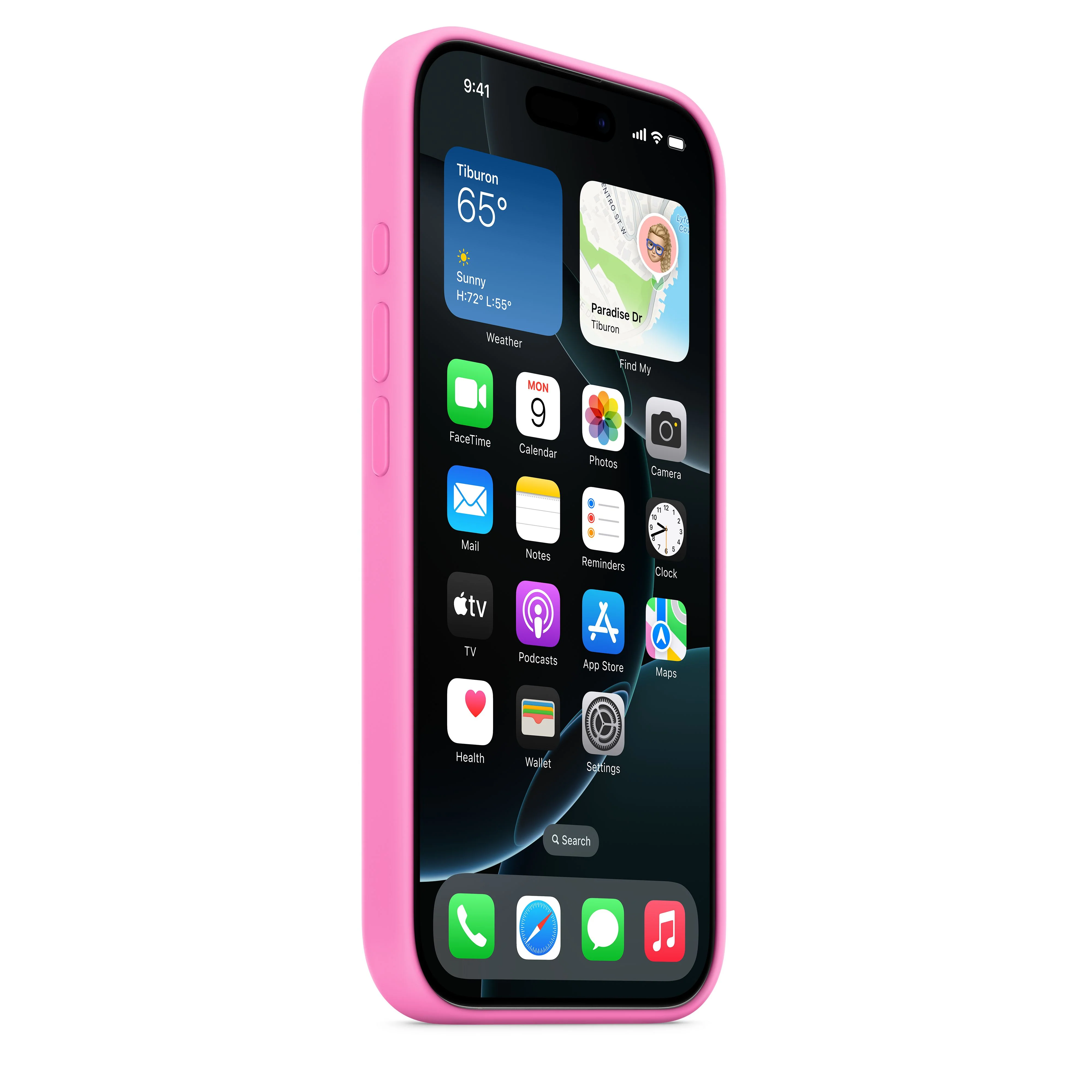 Capa em silicone com MagSafe para iPhone 16 Pro - Peónia - Image 5
