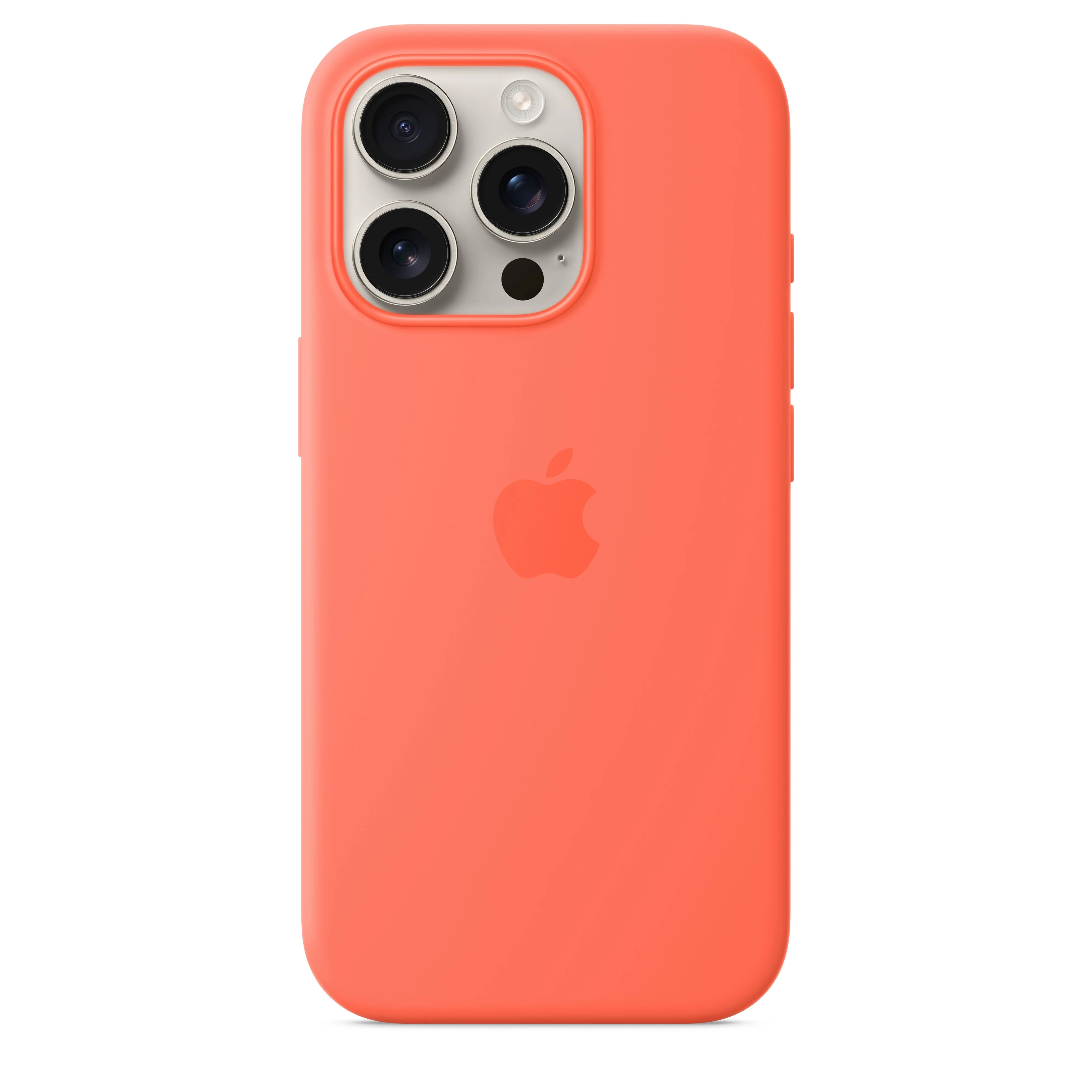 Capa em silicone com MagSafe para iPhone 16 Pro - Tangerina - Image 3