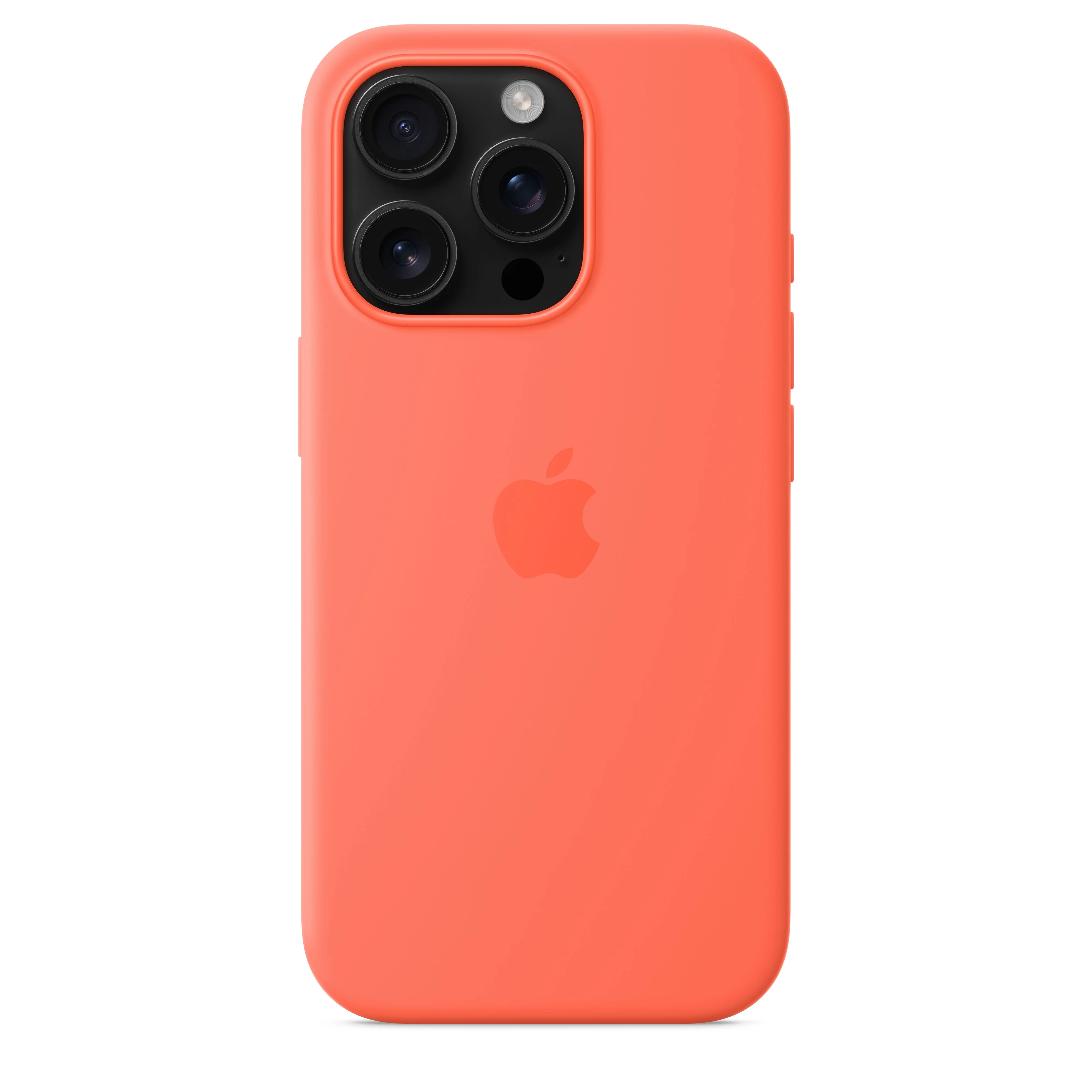 Capa em silicone com MagSafe para iPhone 16 Pro - Tangerina - Image 4