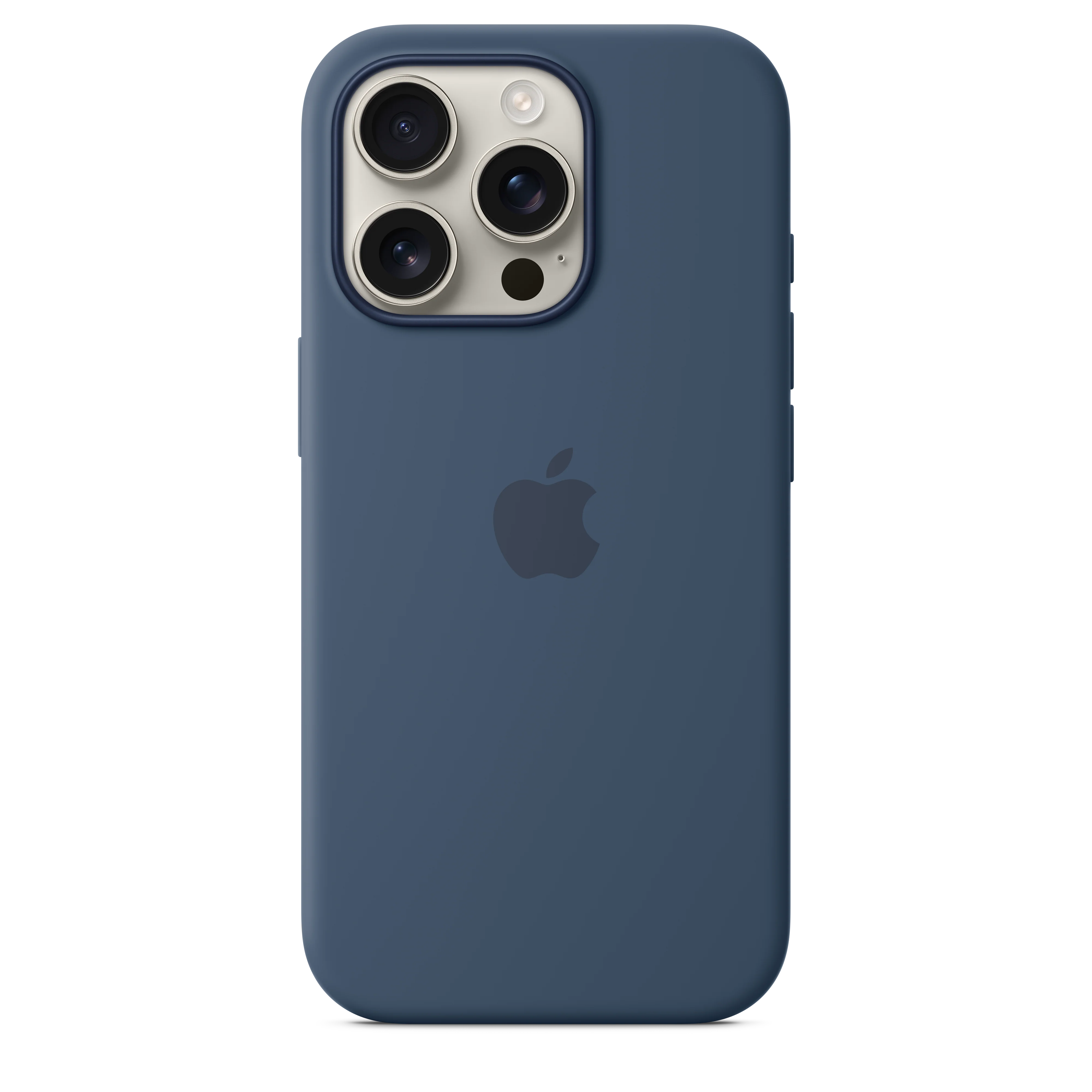 Capa em silicone com MagSafe para iPhone 16 Pro - Azul denim - Image 2