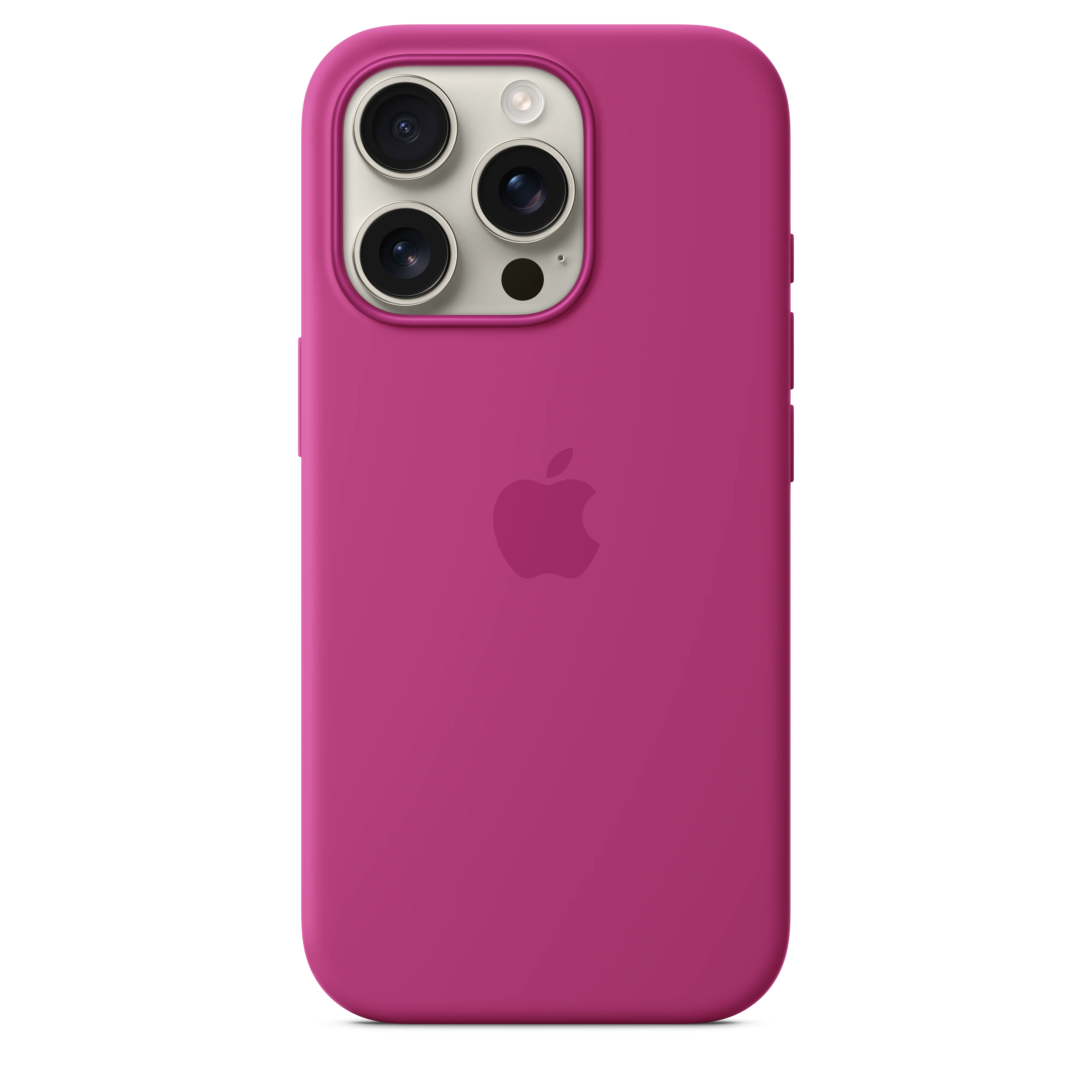 Capa em silicone com MagSafe para iPhone 16 Pro - Fúcsia - Image 2