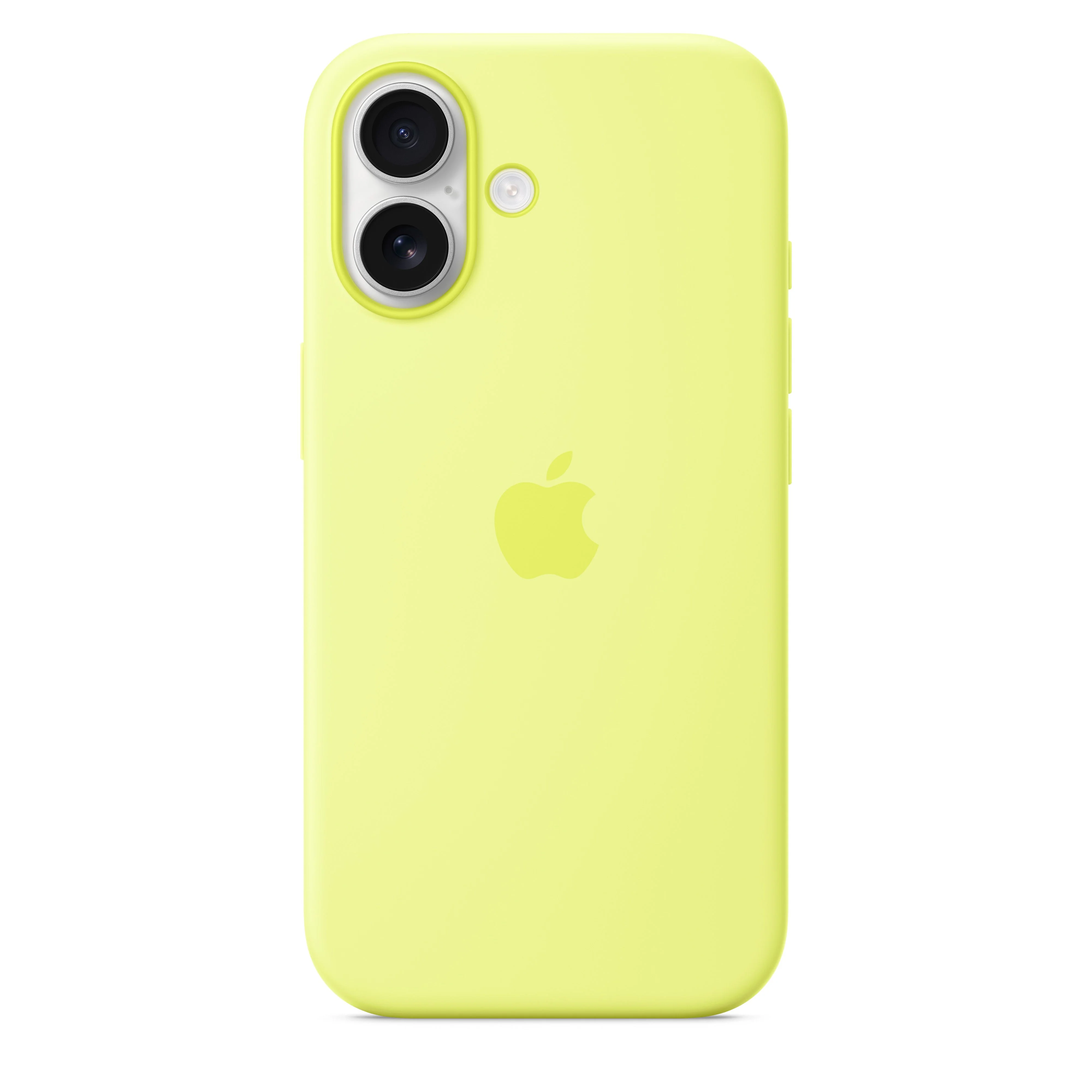 Capa em silicone com MagSafe para iPhone 17 – Amarelo-néon - Image 4
