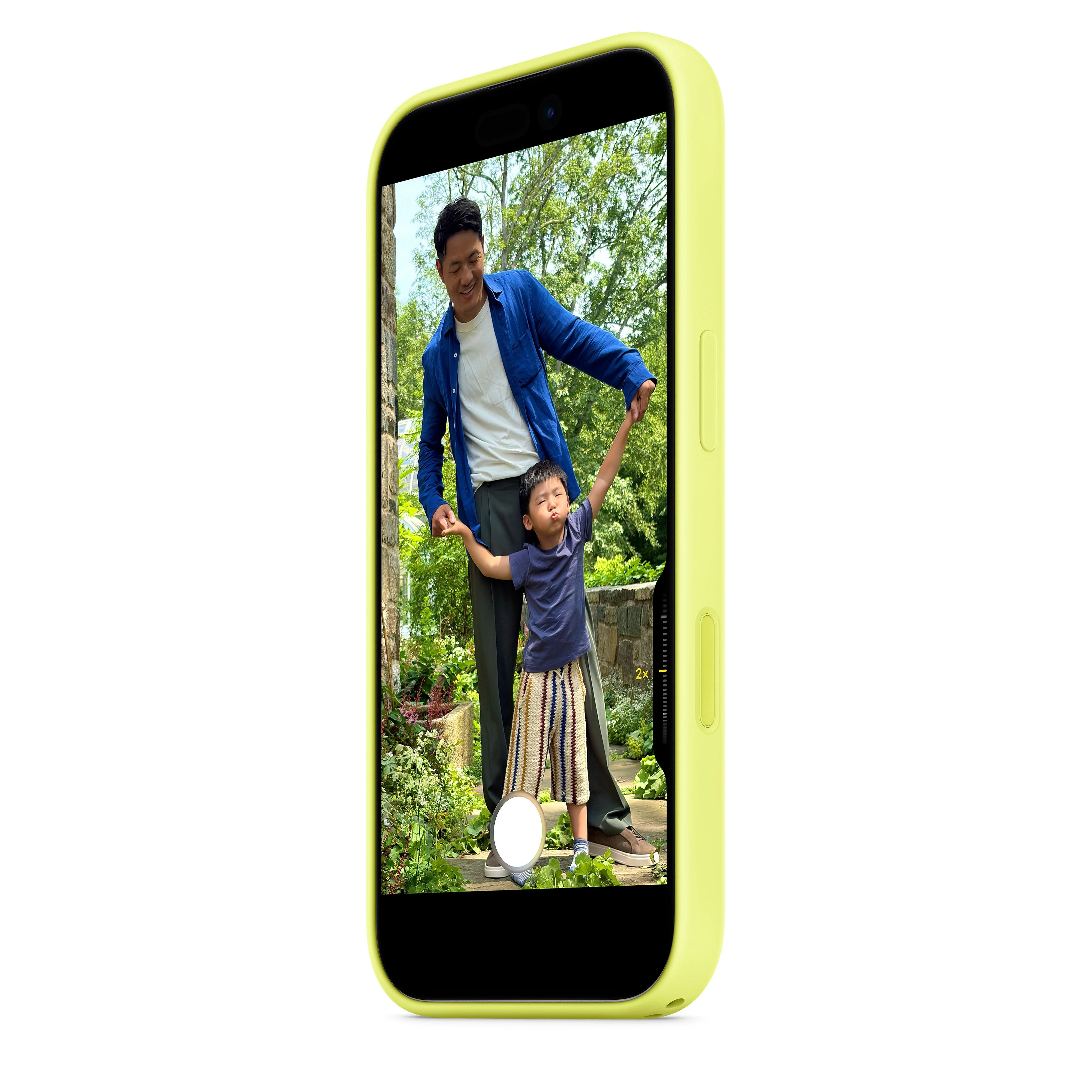 Capa em silicone com MagSafe para iPhone 17 – Amarelo-néon - Image 6