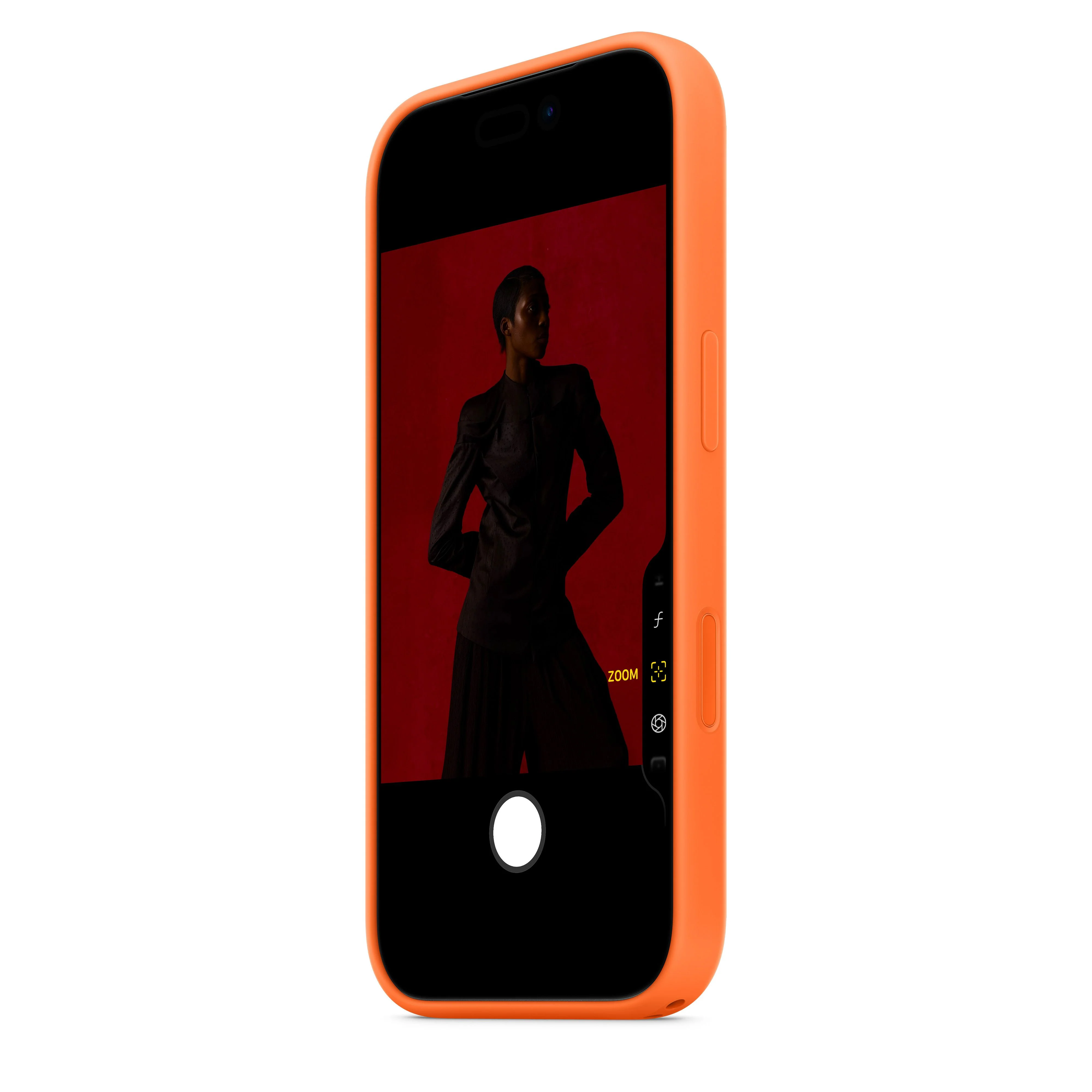 Capa em silicone com MagSafe para iPhone 17 Pro – Laranja - Image 4
