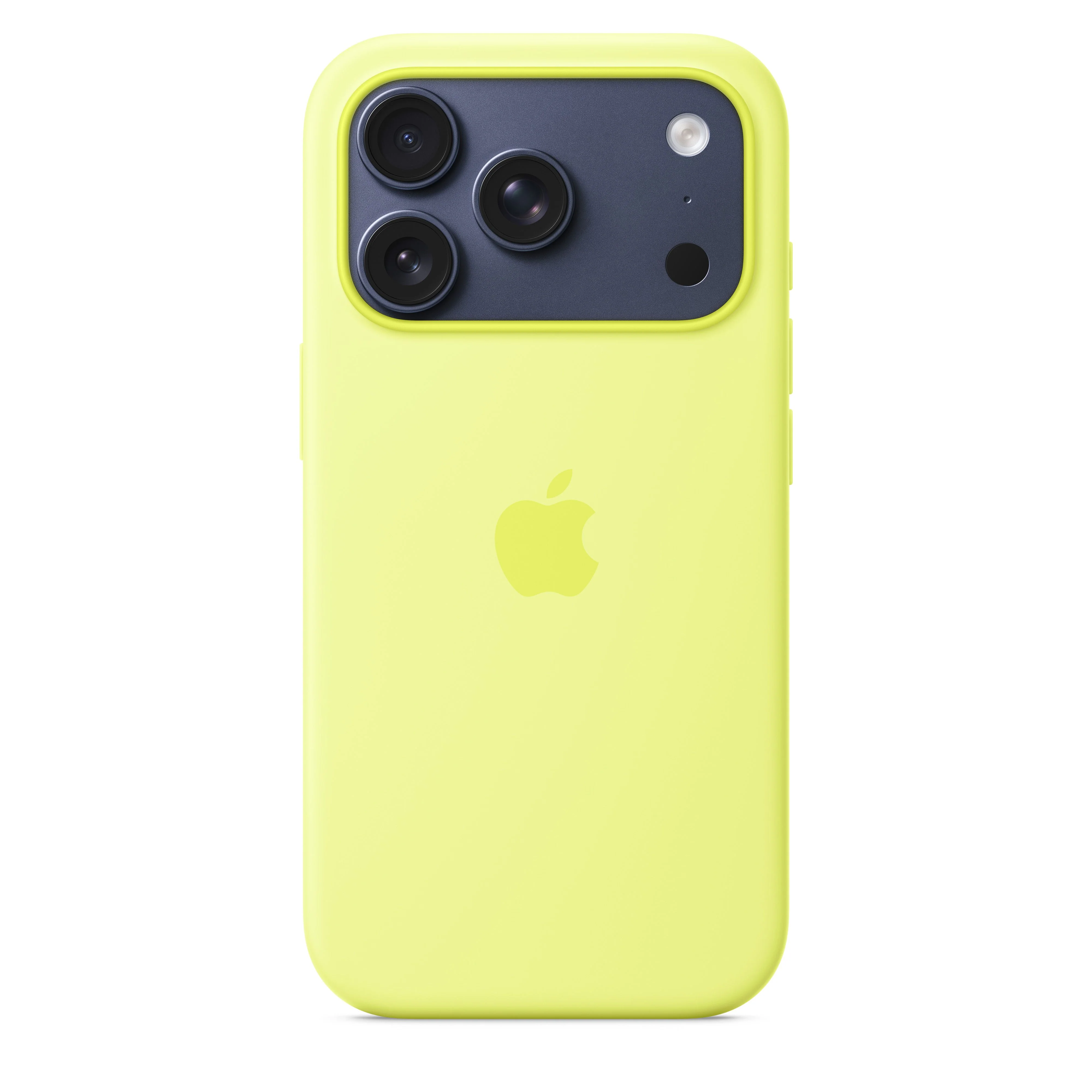 Capa em silicone com MagSafe para iPhone 17 Pro – Amarelo-néon - Image 3