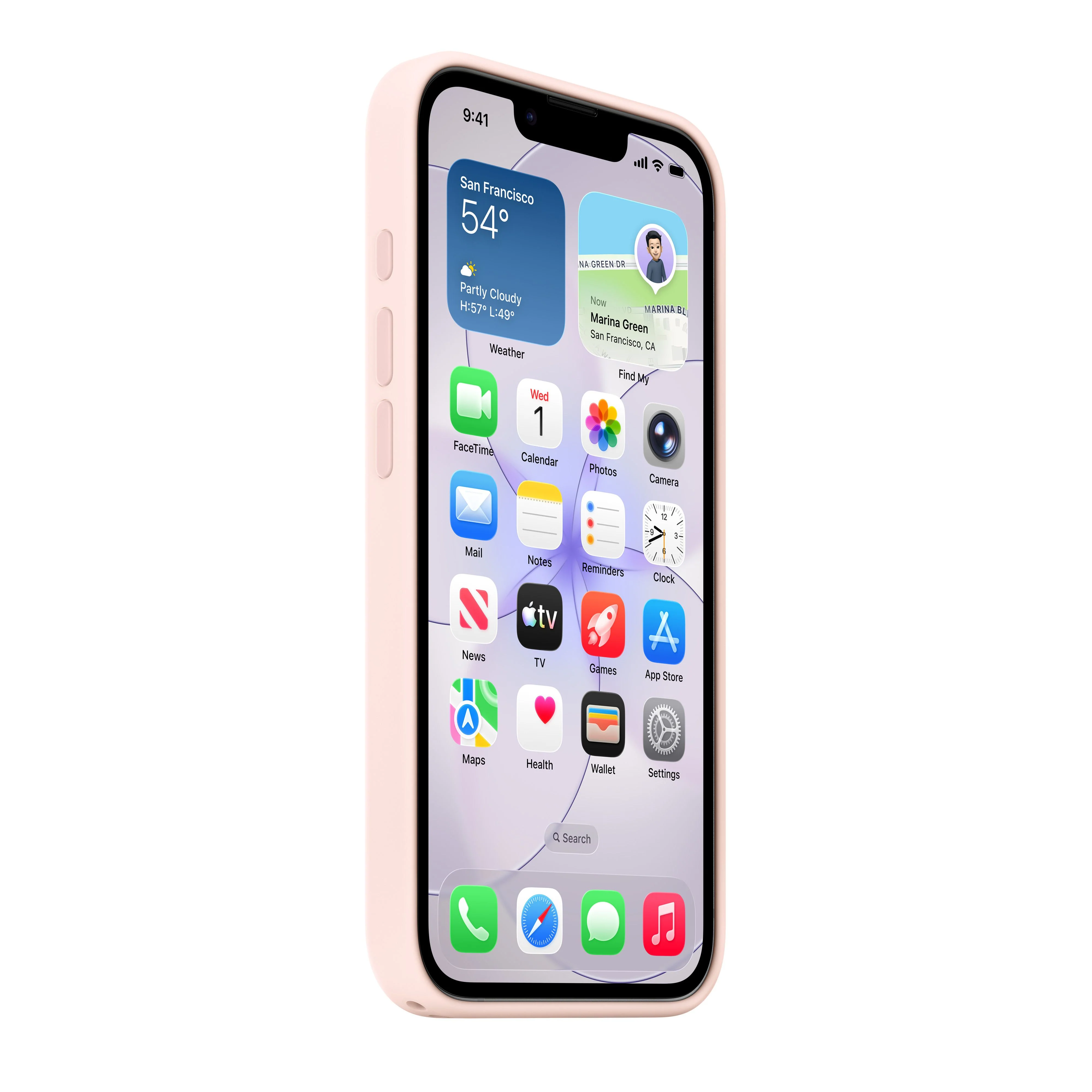 Capa em silicone com MagSafe para iPhone 17e - Rosa‑pálido - Image 4