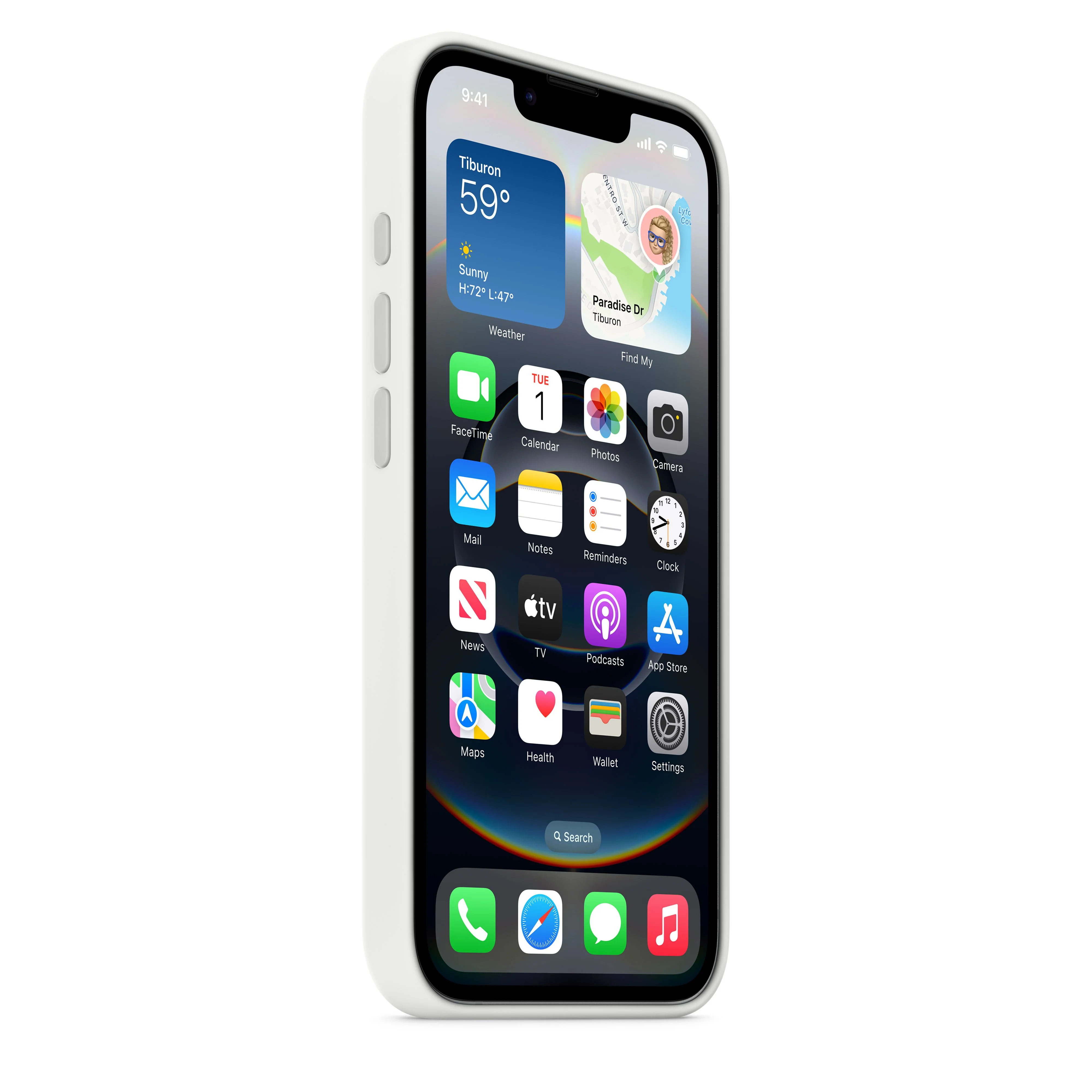 Capa em silicone para iPhone 16e – Branco - Image 3