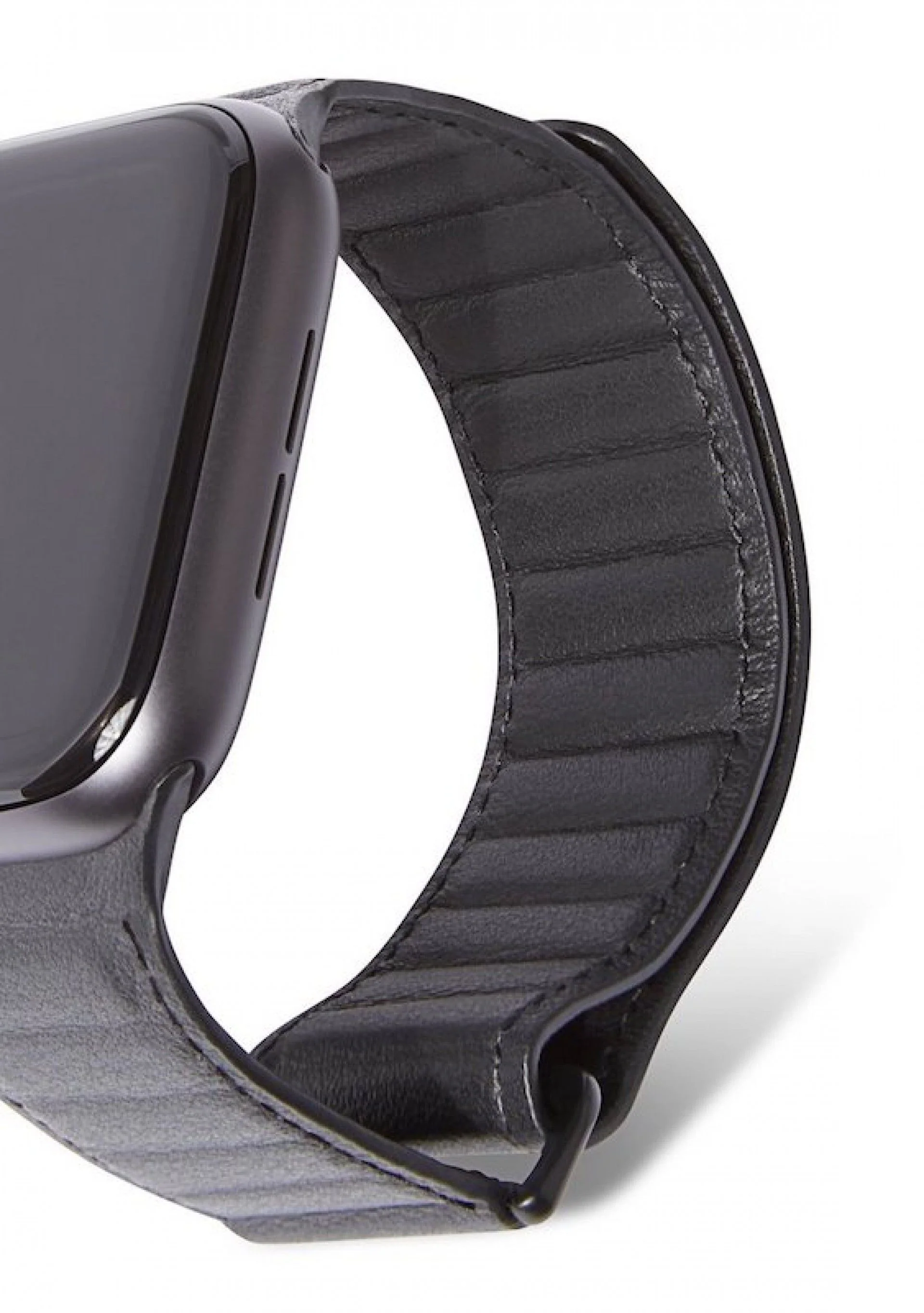 Bracelete magnética em pele para Apple Watch 38 a 41 mm - Preto - Image 3