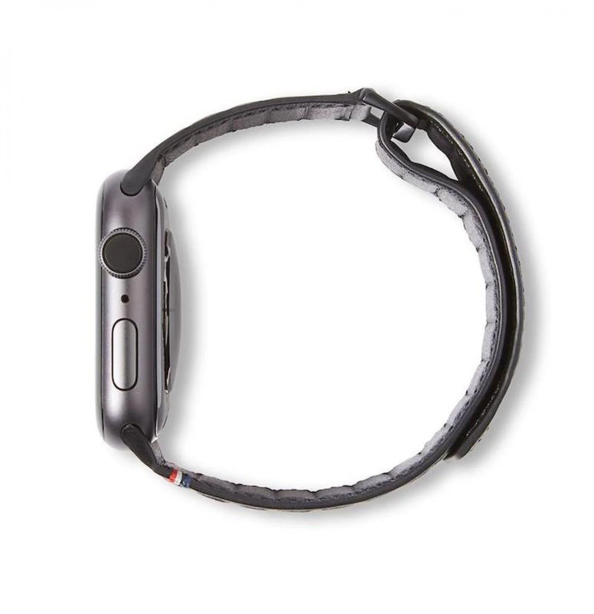Bracelete magnética em pele para Apple Watch 38 a 41 mm - Preto - Image 4