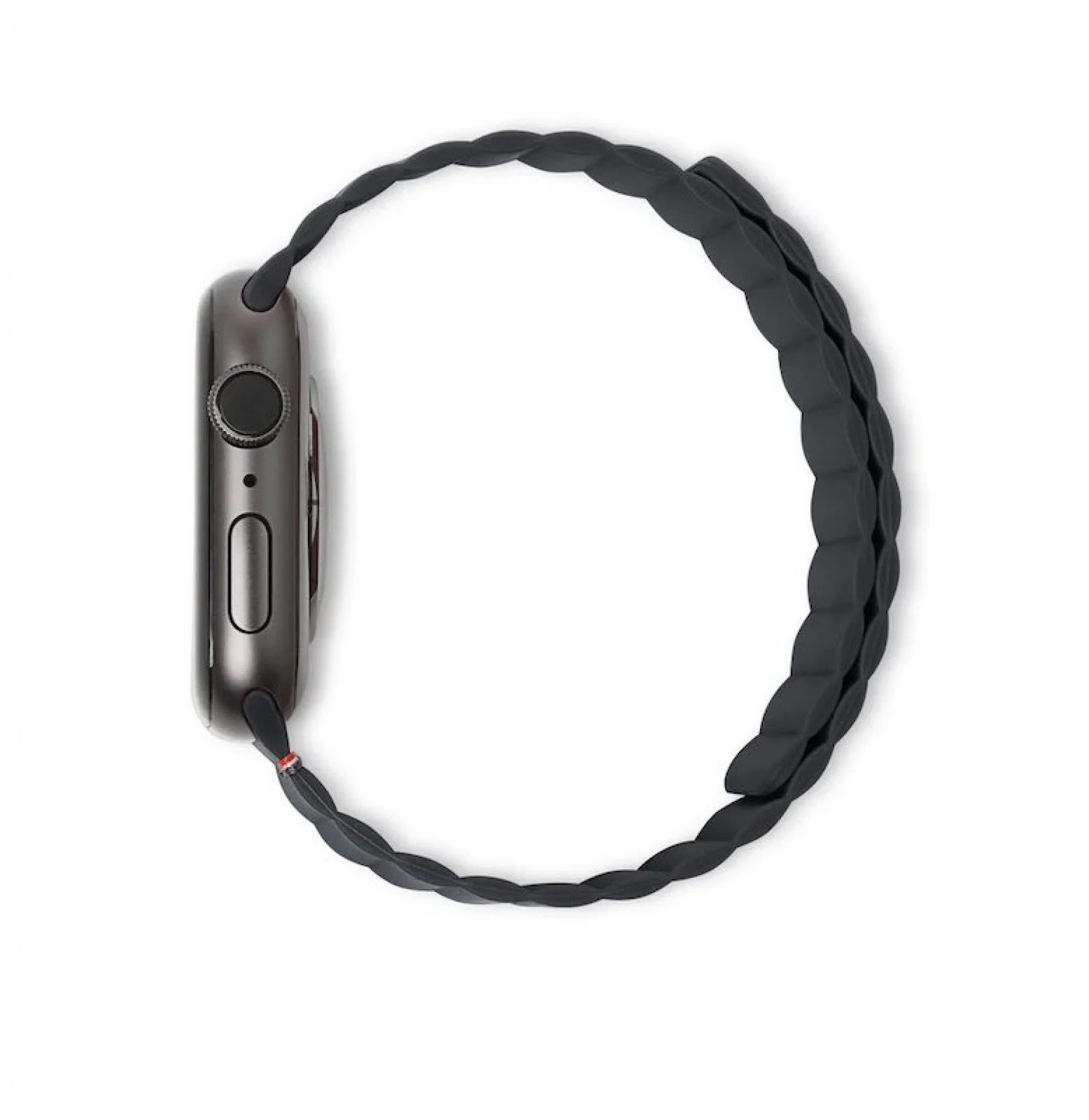 Bracelete magnética em silicone para Apple Watch 38/41 mm - Carvão - Image 5